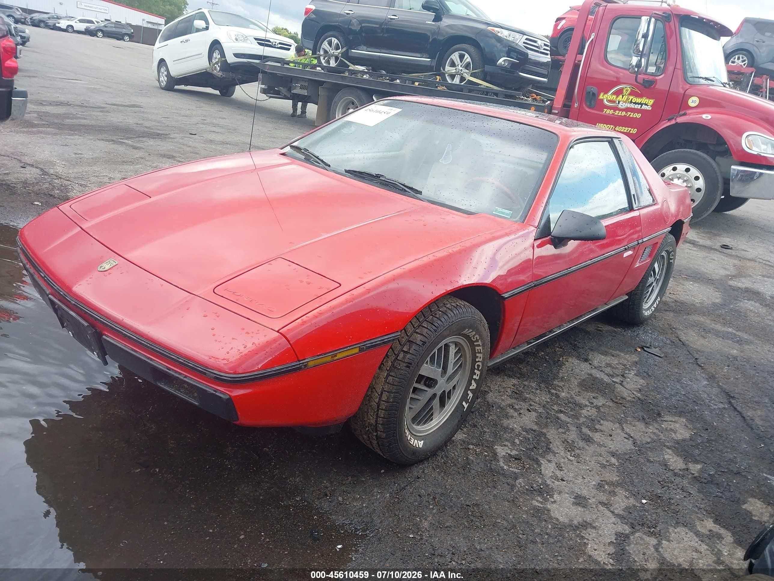 1985 Pontiac Fiero Se Red vin: 1G2PF3797FP254392