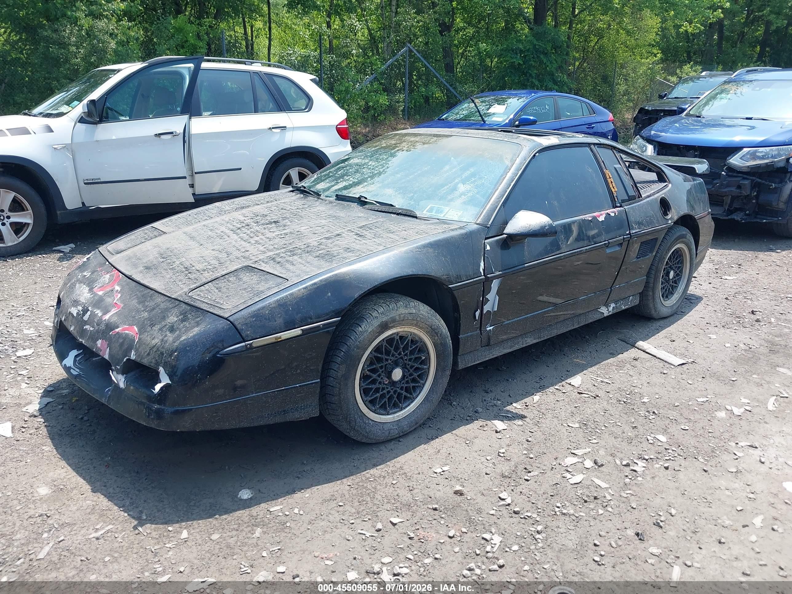 1988 Pontiac Fiero Gt Black vin: 1G2PG1195JP221975