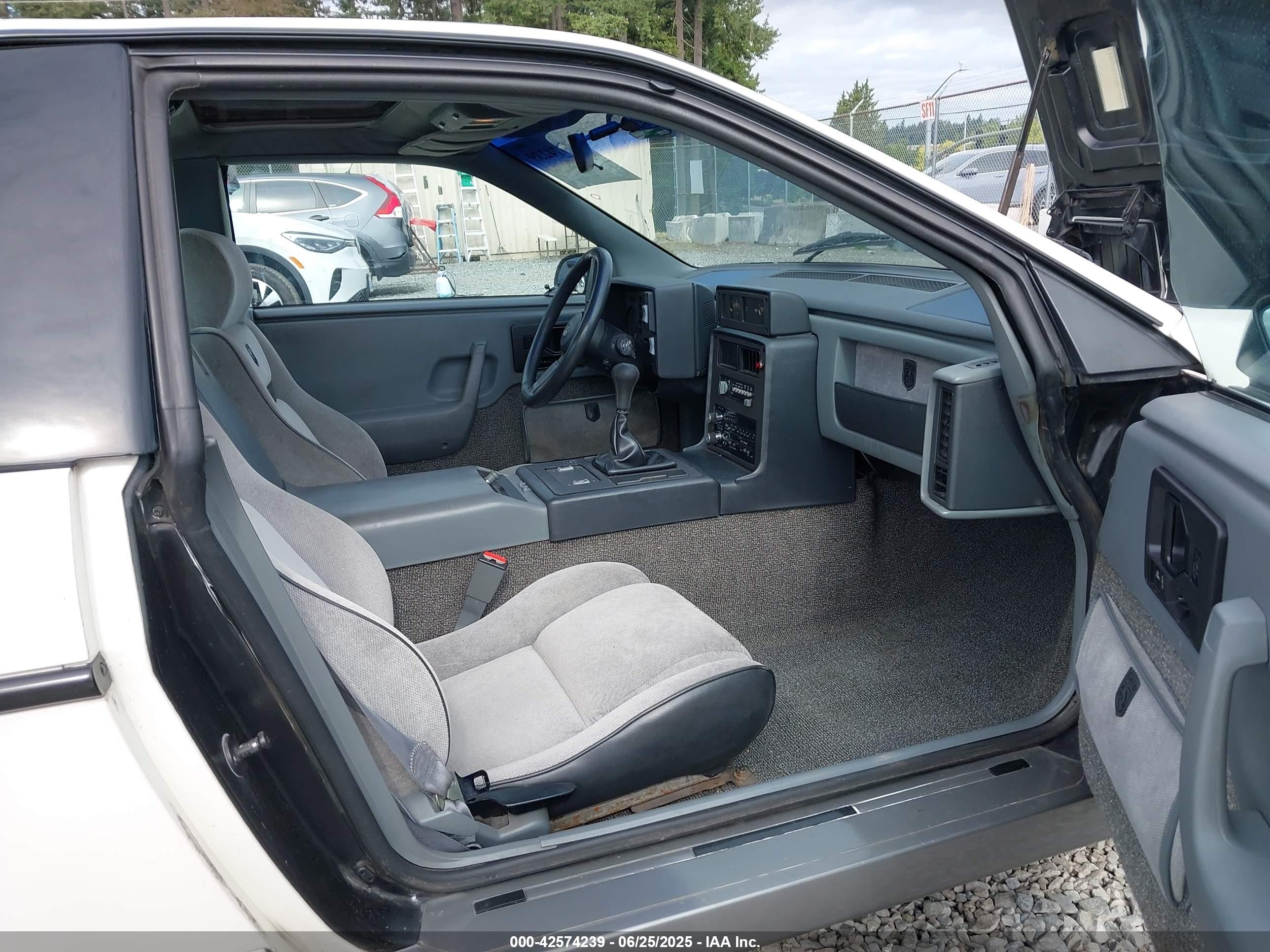 1986 Pontiac Fiero Gt White vin: 1G2PG9790GP268409