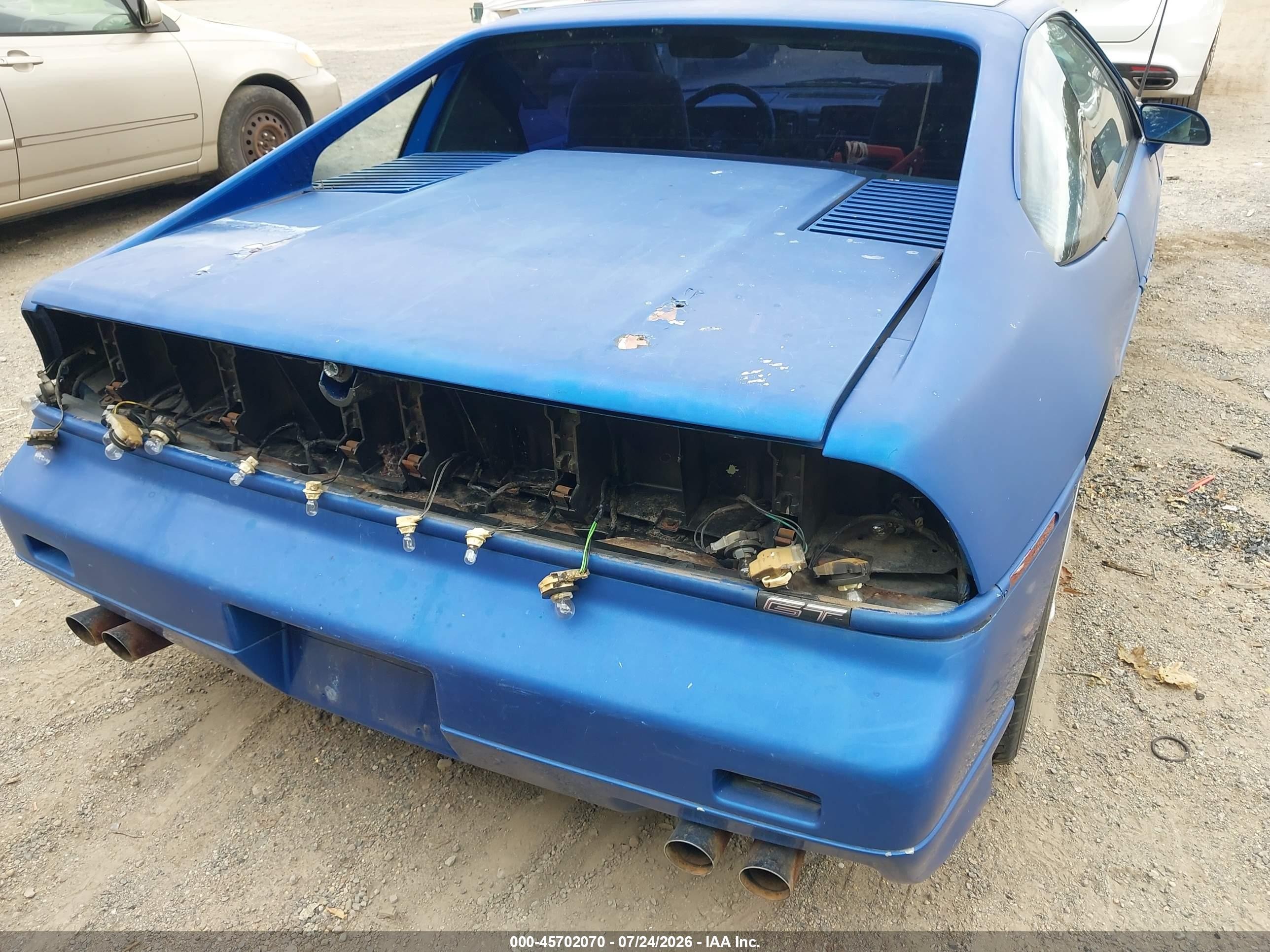 1986 Pontiac Fiero Gt Blue vin: 1G2PG9791GP246032