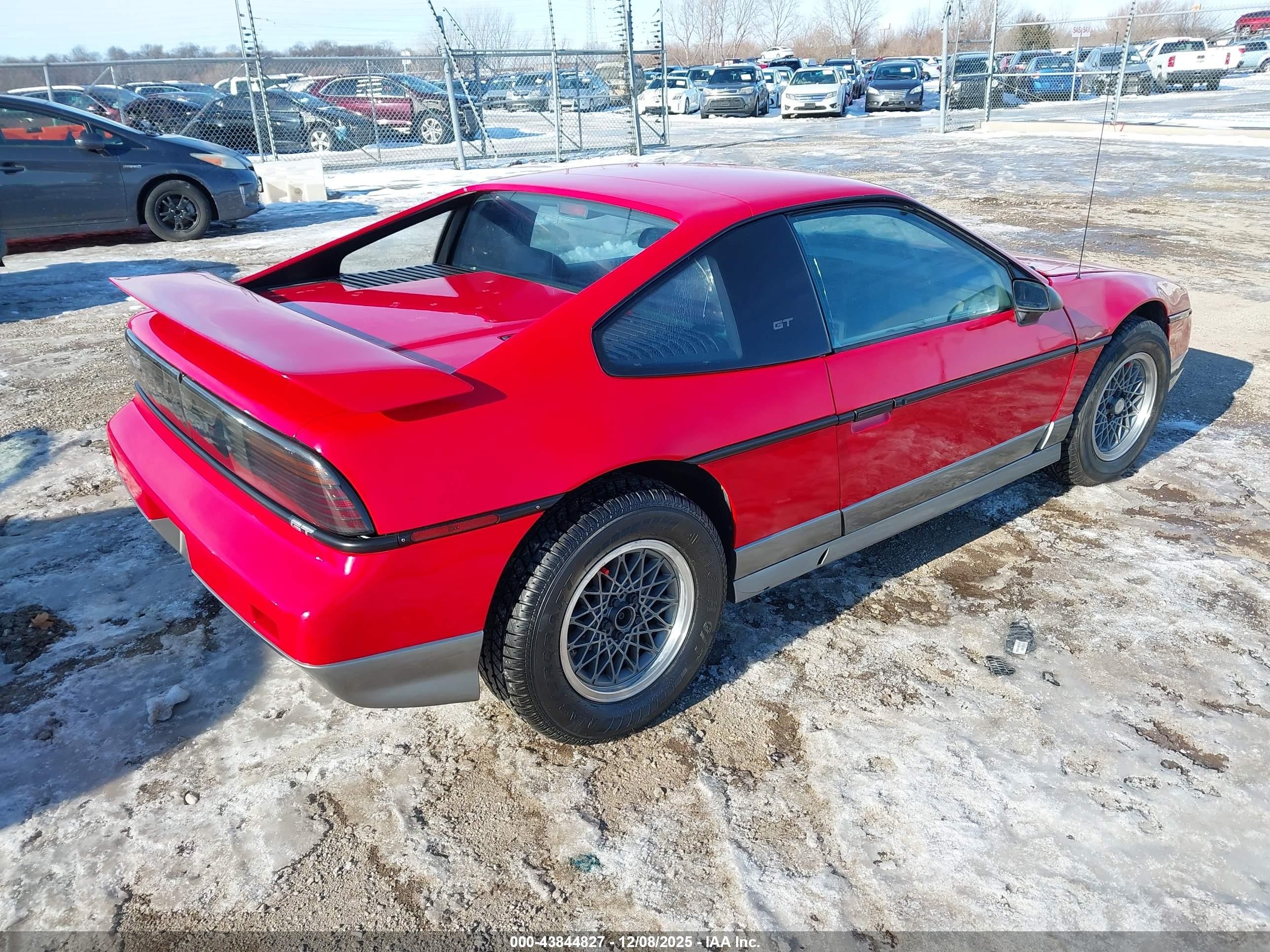 1986 Pontiac Fiero Gt Red vin: 1G2PG9797GP275597