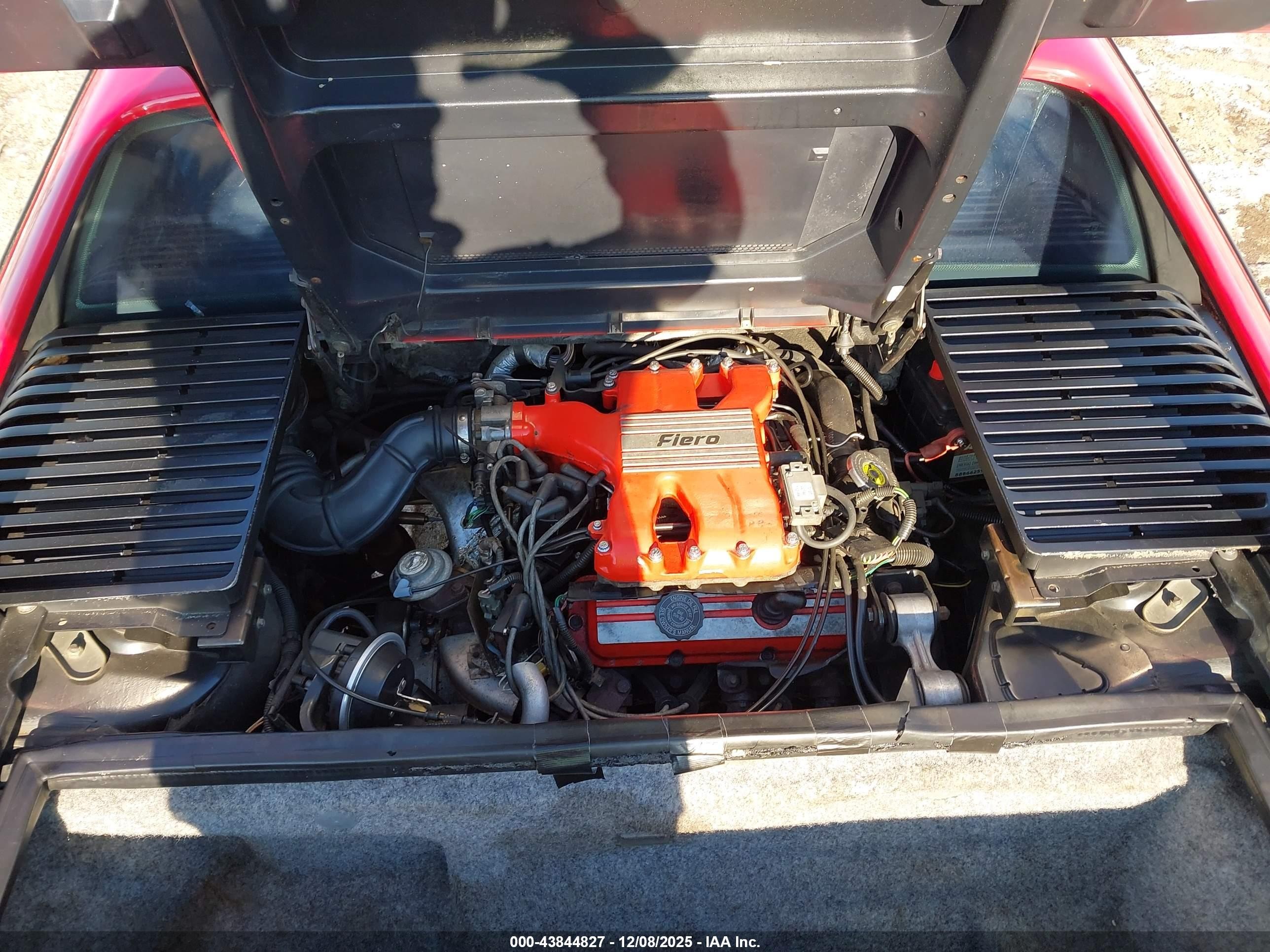 1986 Pontiac Fiero Gt Red vin: 1G2PG9797GP275597