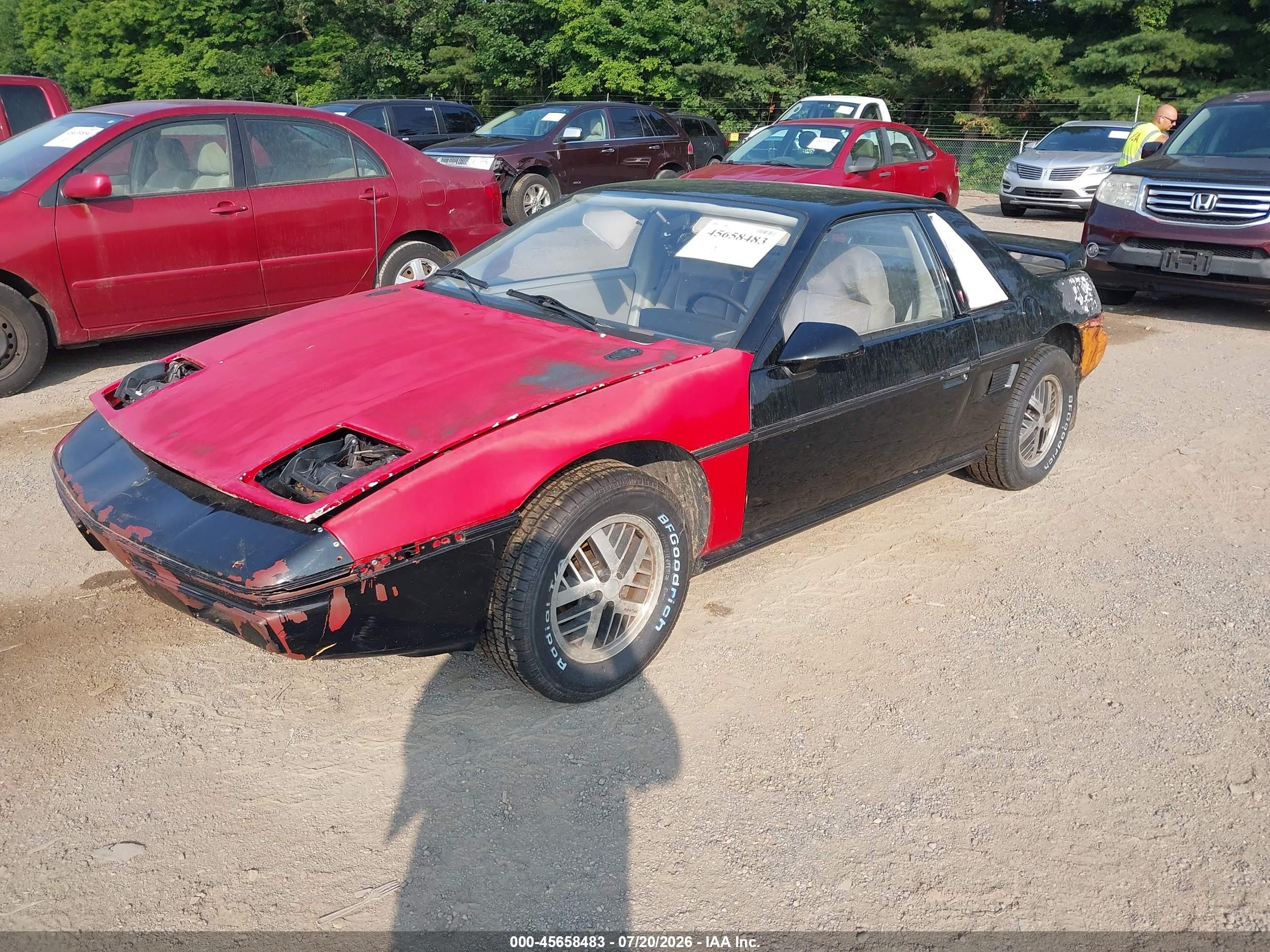 1985 Pontiac Fiero Sport Black vin: 1G2PM37R0FP230148