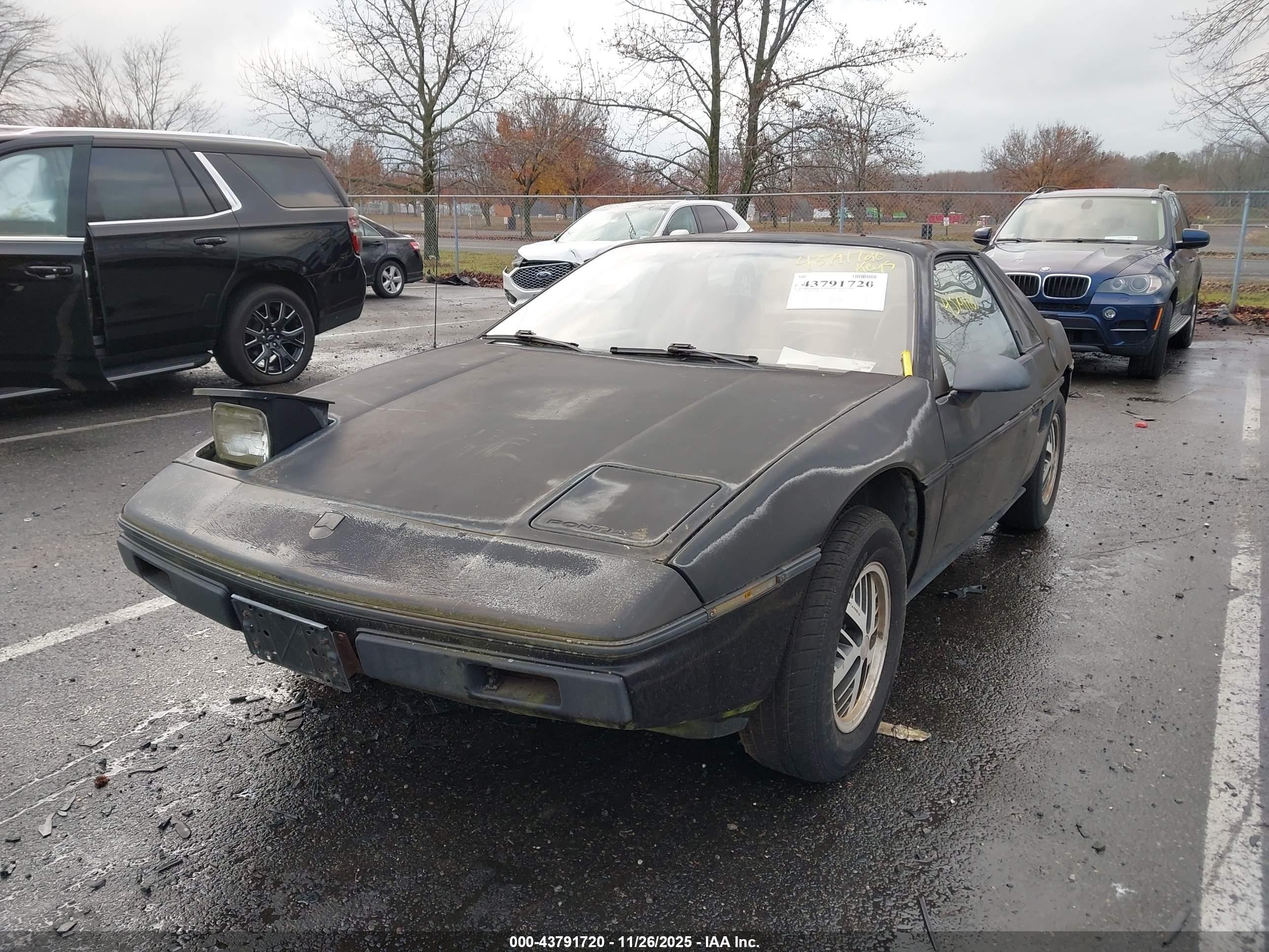 1986 Pontiac Fiero Sport Black vin: 1G2PM37R1GP272877