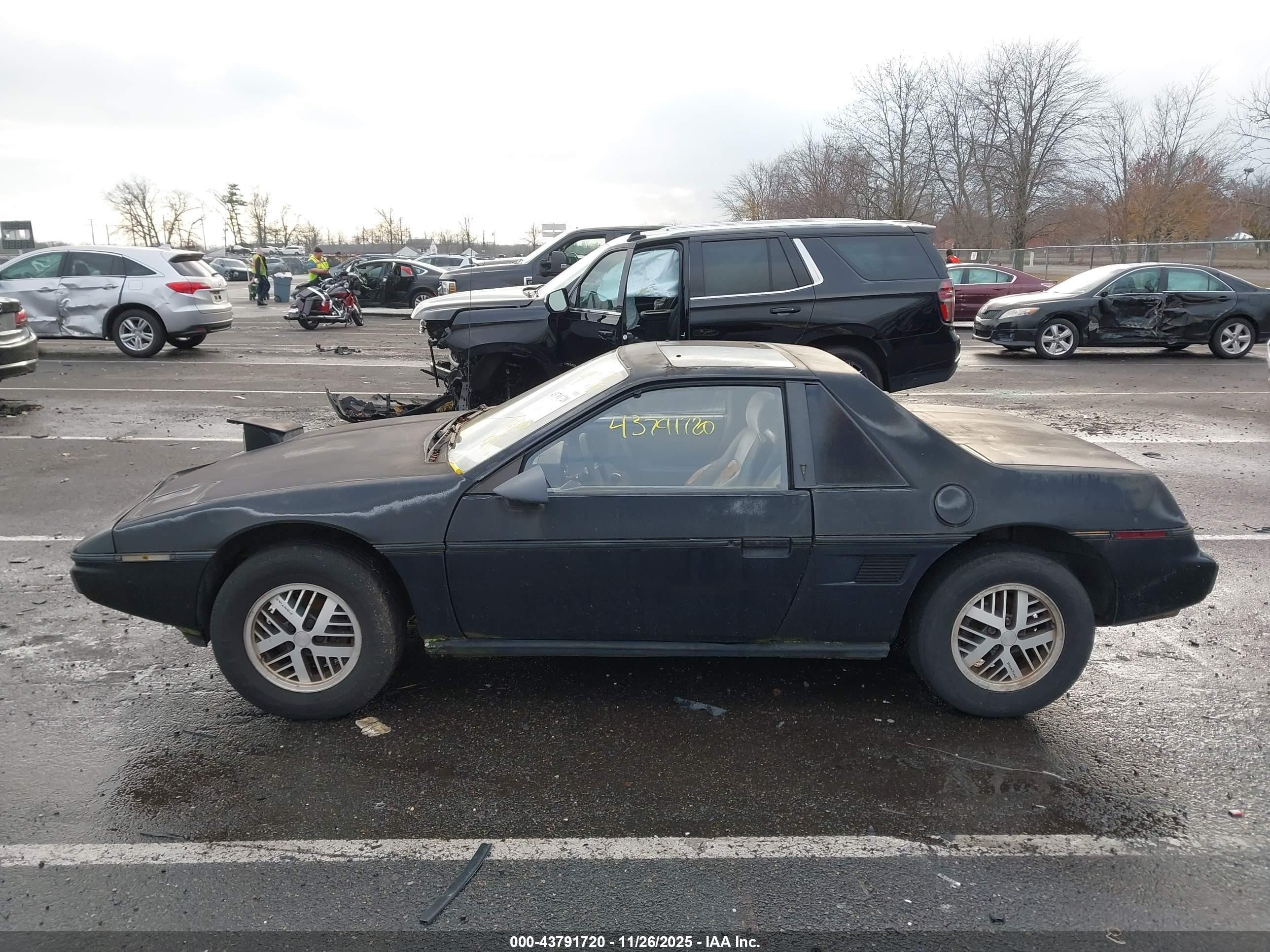 1986 Pontiac Fiero Sport Black vin: 1G2PM37R1GP272877