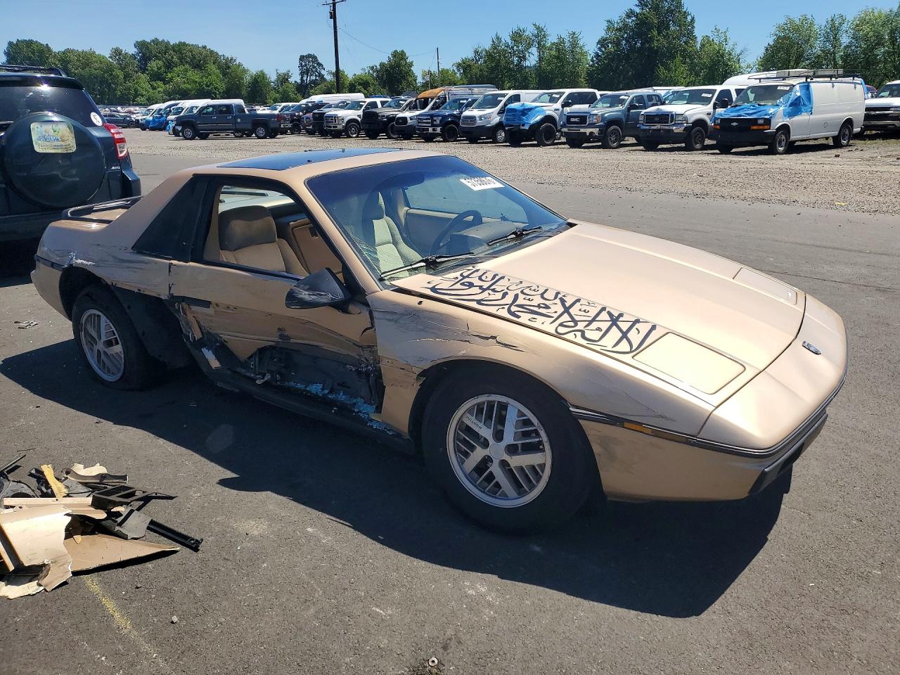 1986 Pontiac Fiero Sport Tan vin: 1G2PM37R5GP228932