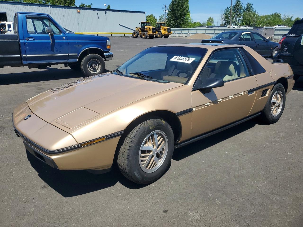 1986 Pontiac Fiero Sport Tan vin: 1G2PM37R5GP228932