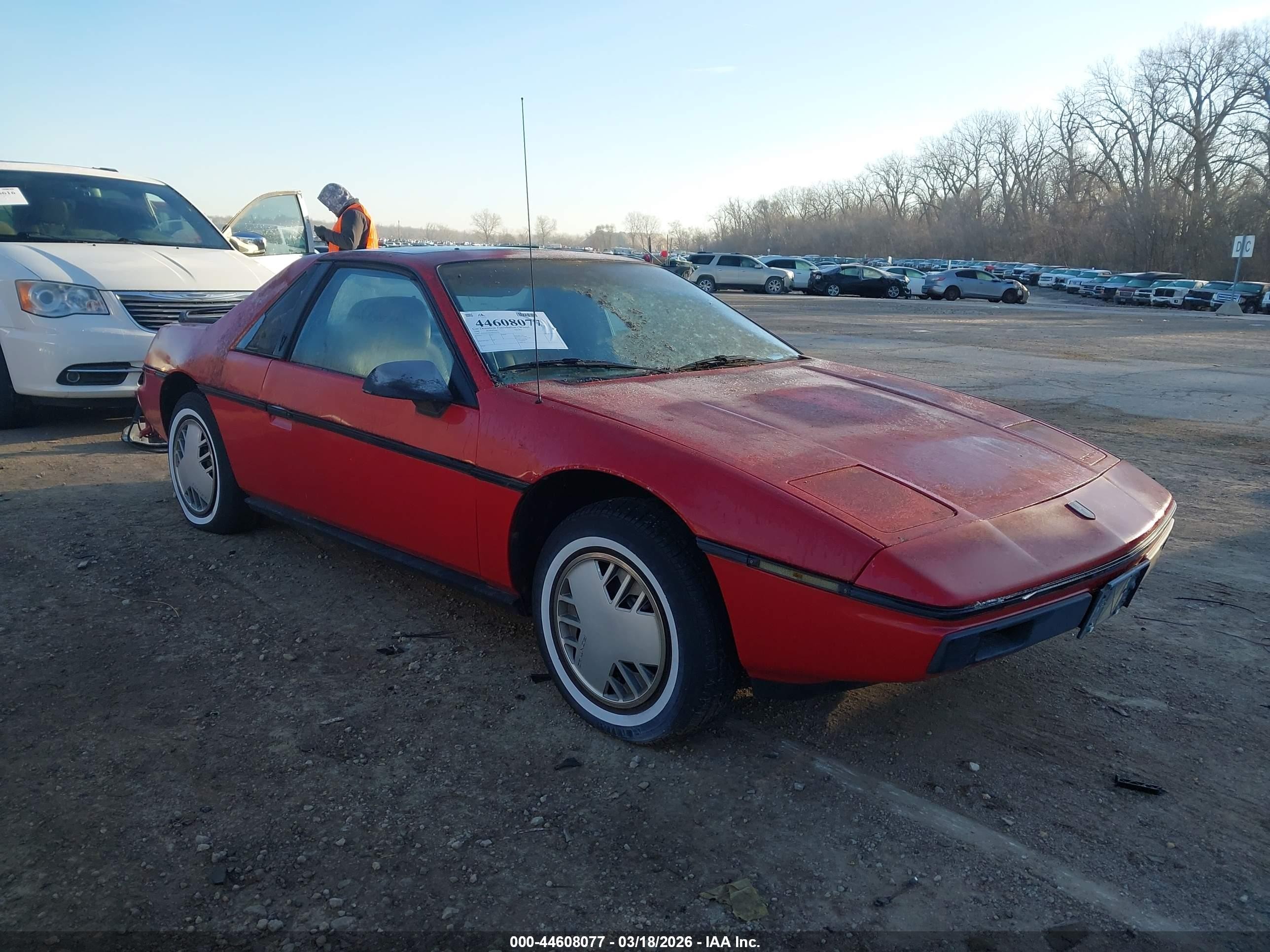 1986 Pontiac Fiero Sport Red vin: 1G2PM37R5GP231779