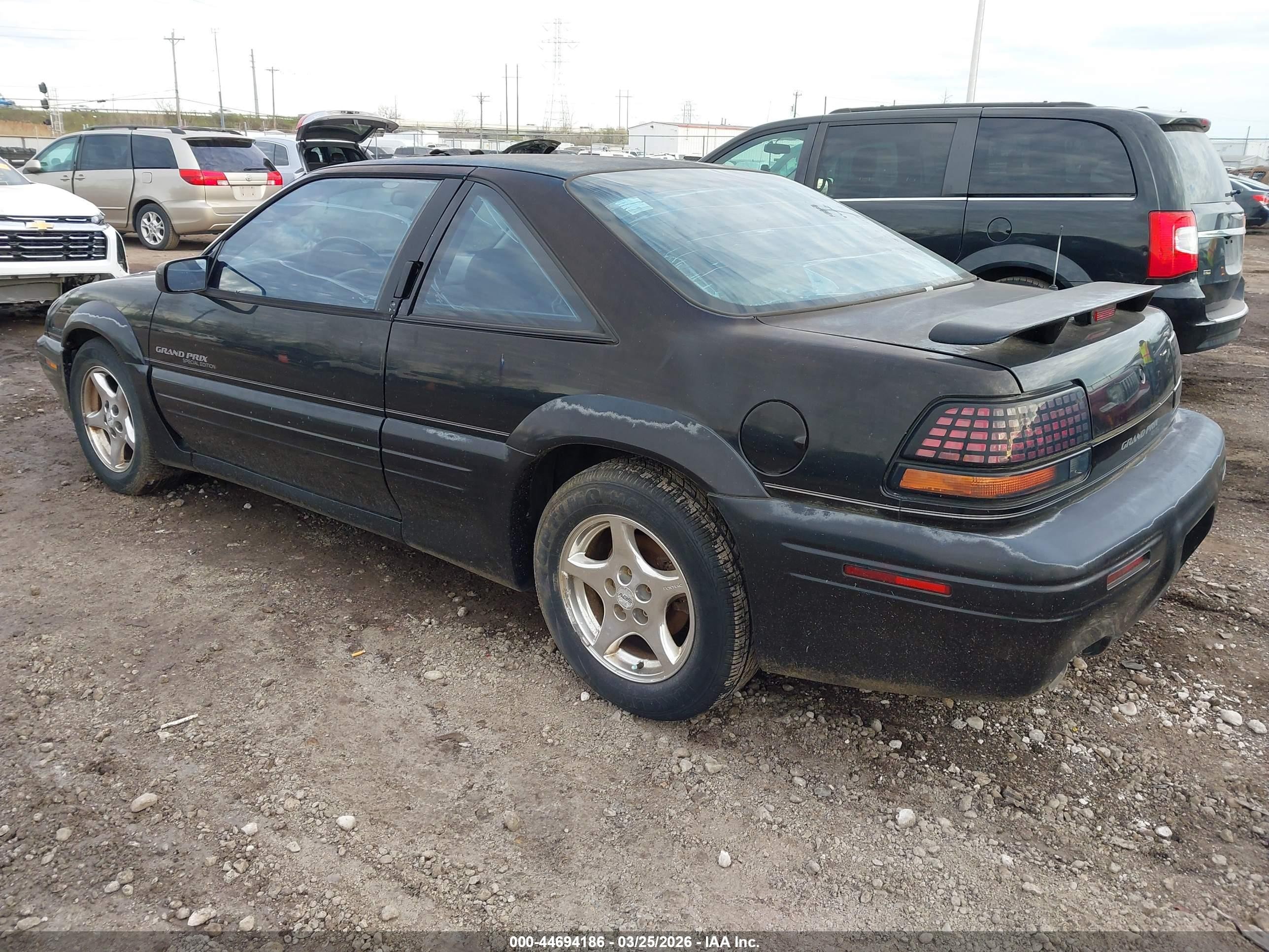 1996 Pontiac Grand Prix Gtp Black vin: 1G2WJ12X0TF246138