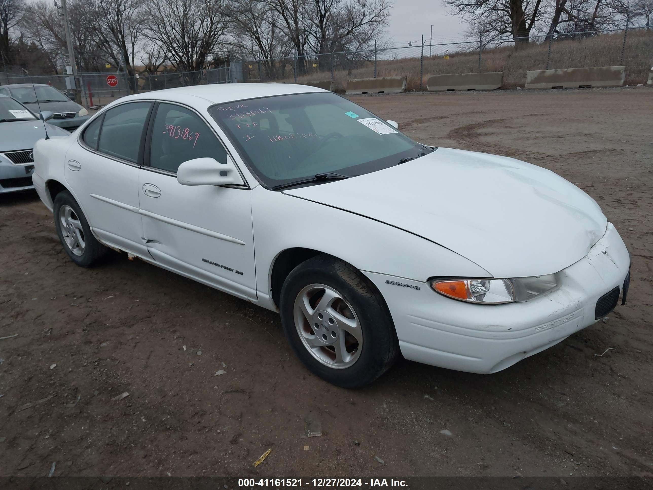 1997 Pontiac Grand Prix Se Белый vin: 1G2WJ52K0VF333181