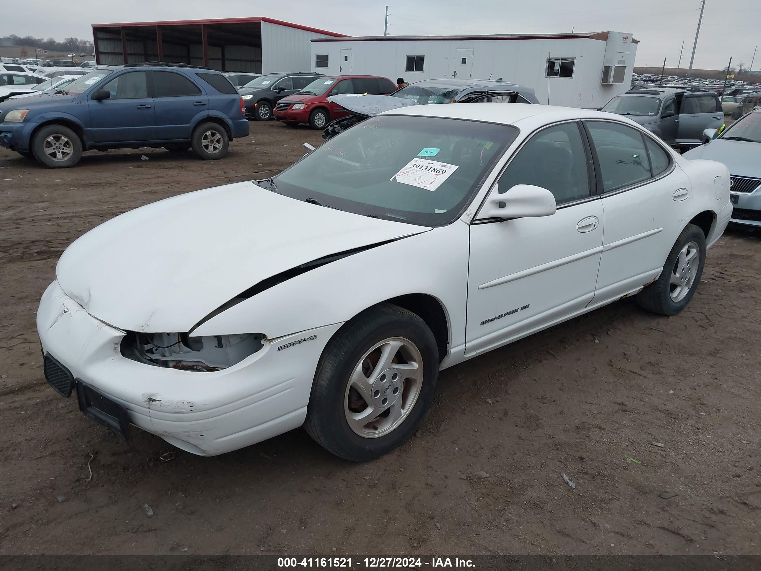 1997 Pontiac Grand Prix Se White vin: 1G2WJ52K0VF333181