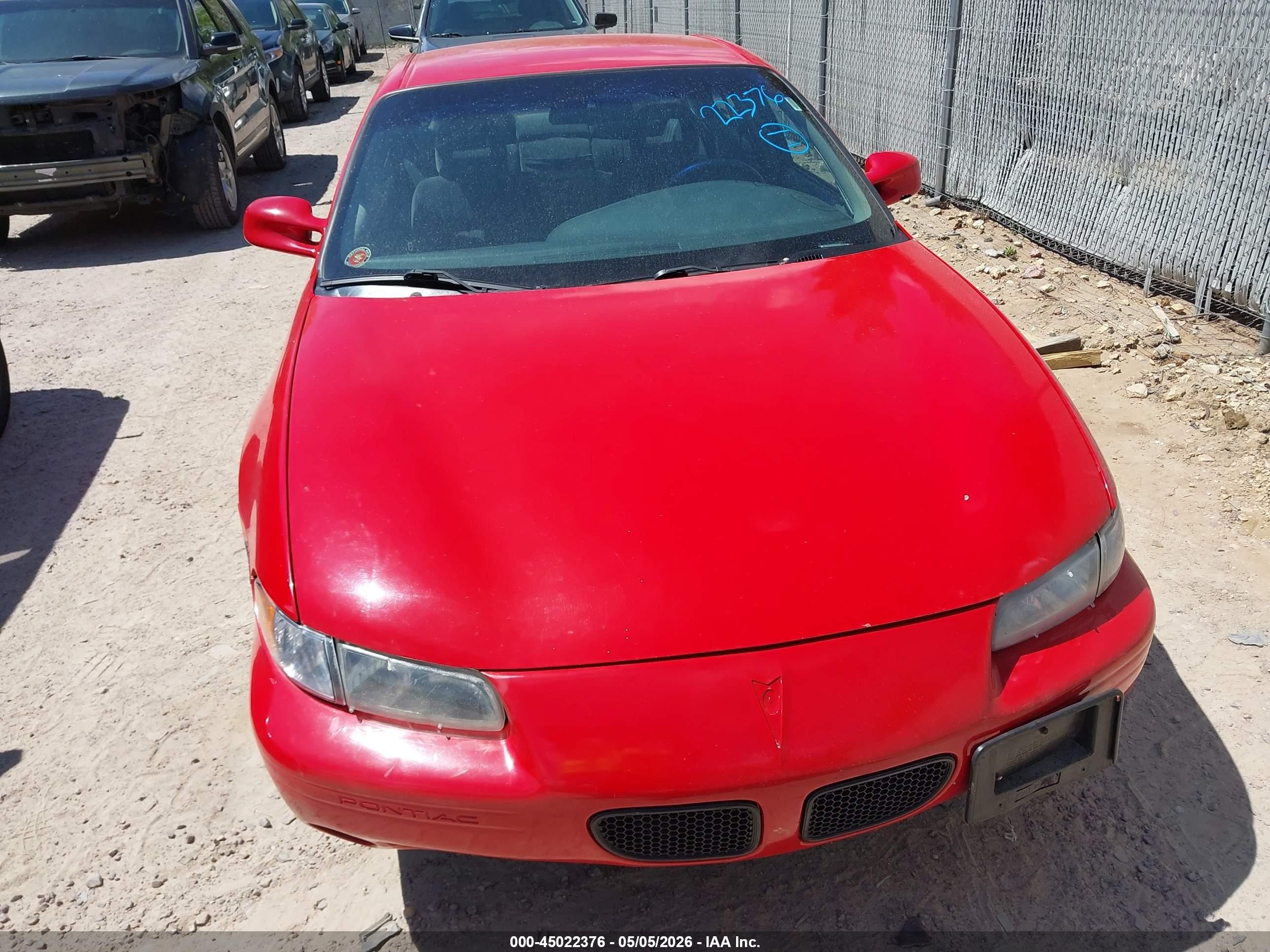 1999 Pontiac Grand Prix Se Red vin: 1G2WJ52K1XF350185