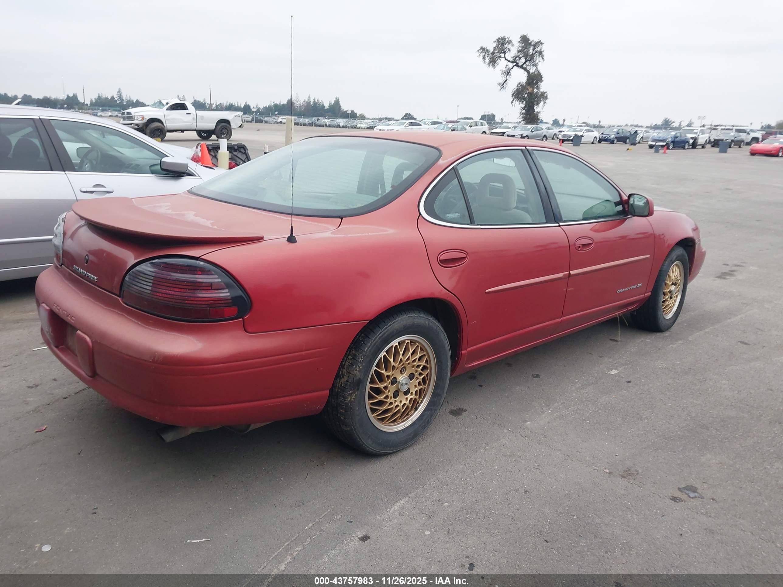 1997 Pontiac Grand Prix Se Cmi Красный vin: 1G2WJ52K3VF326113