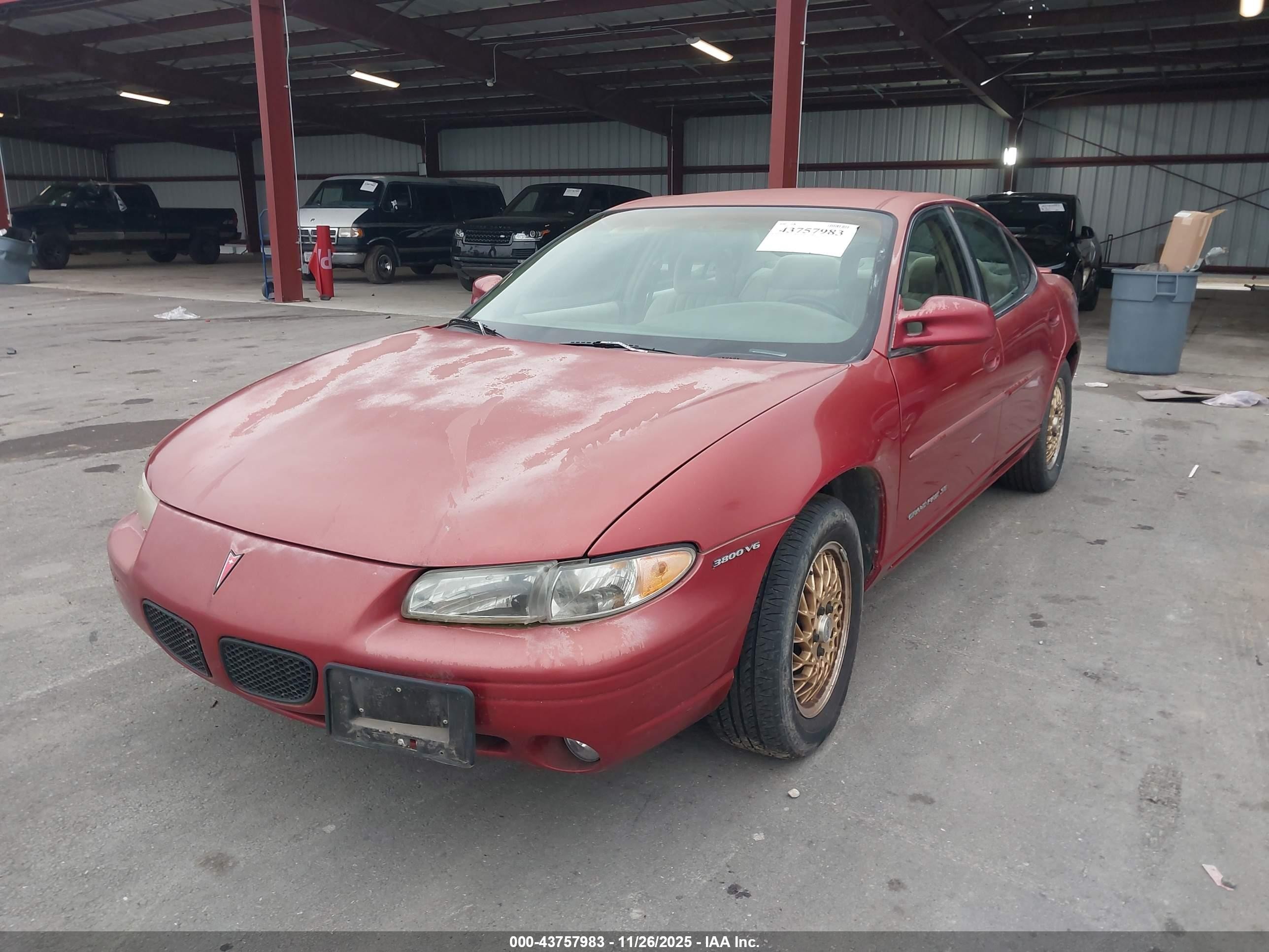 1997 Pontiac Grand Prix Se Cmi Красный vin: 1G2WJ52K3VF326113