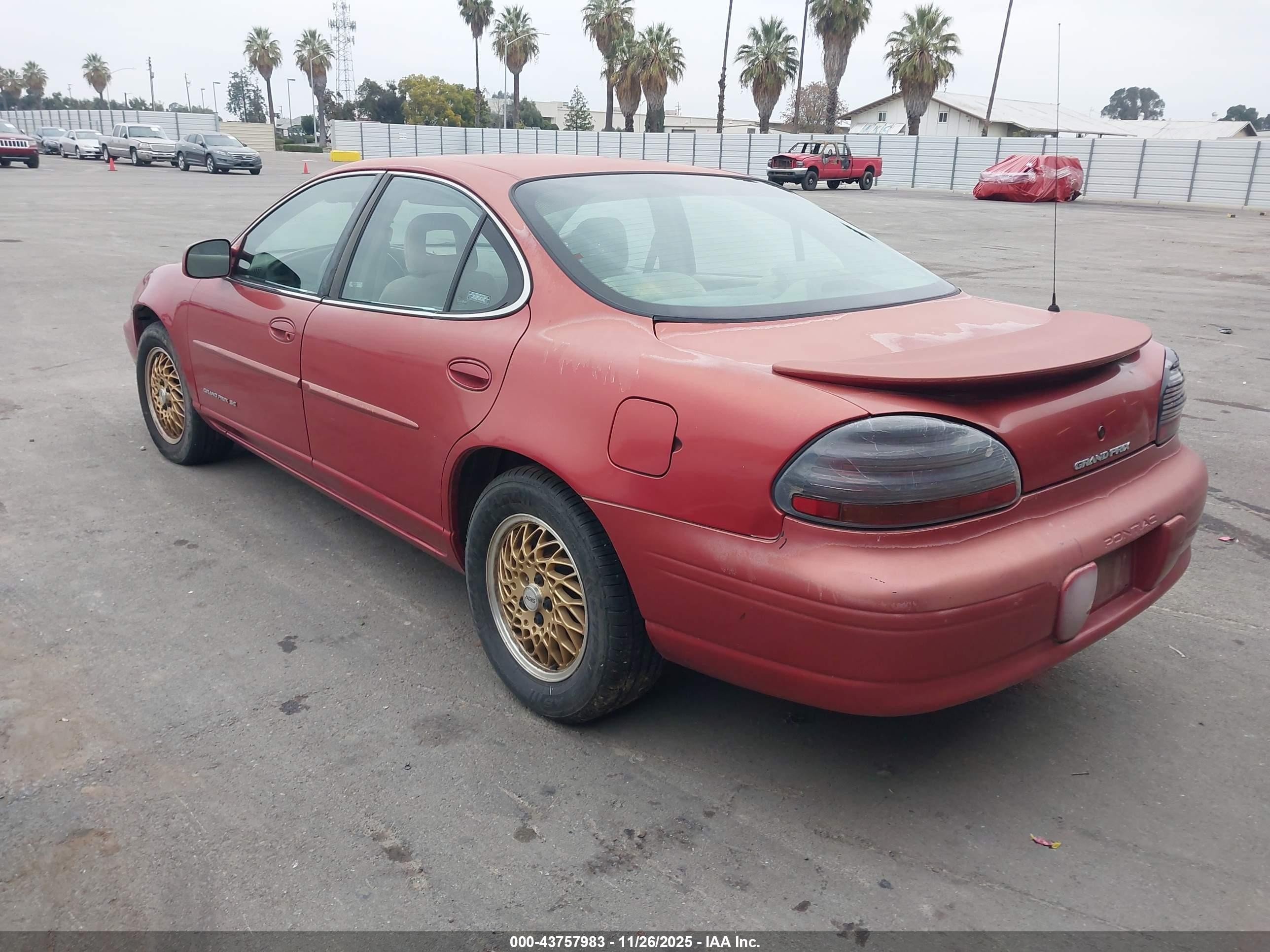 1997 Pontiac Grand Prix Se Cmi Красный vin: 1G2WJ52K3VF326113