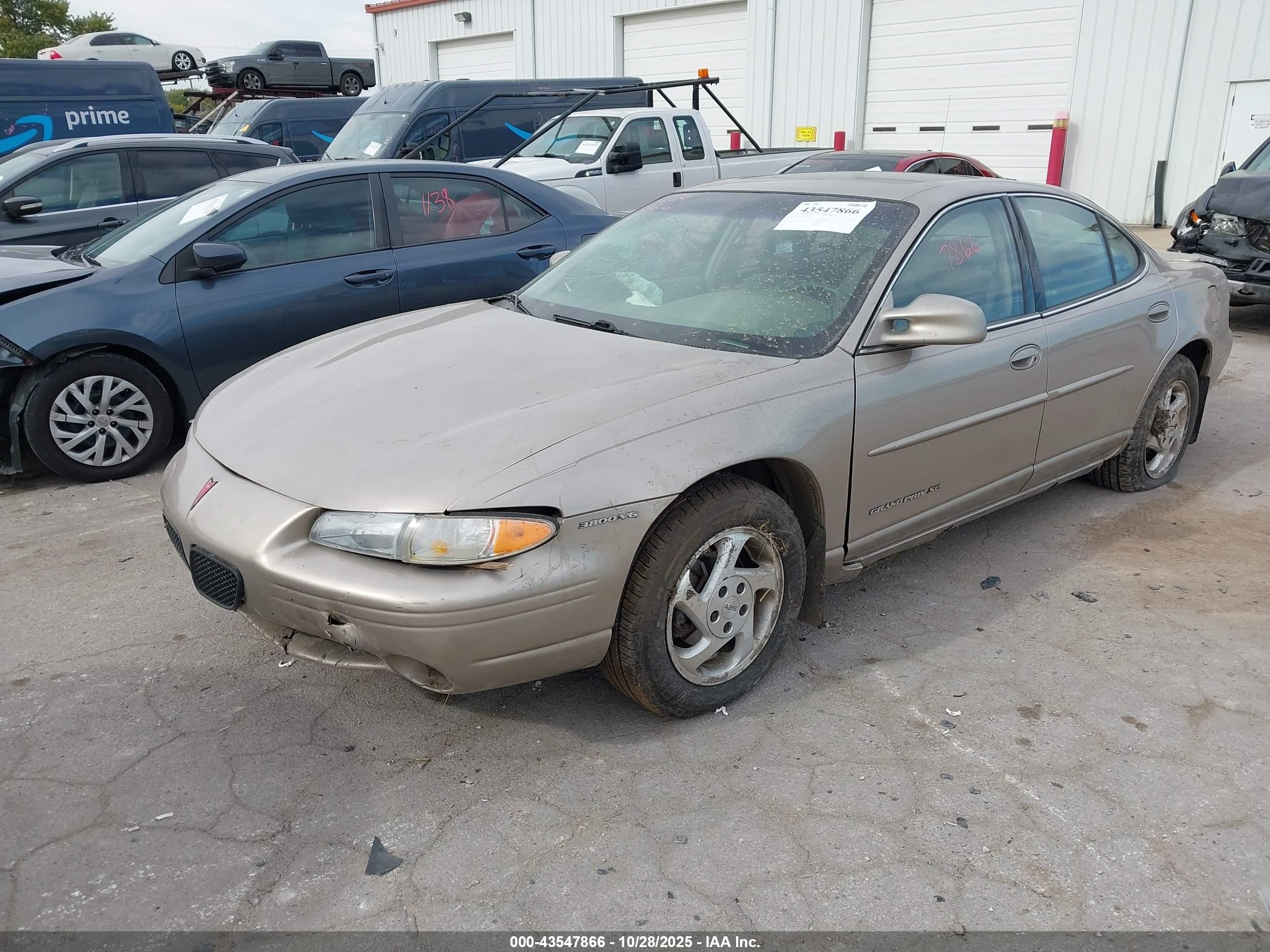 1997 Pontiac Grand Prix Se Beige vin: 1G2WJ52K4VF288990
