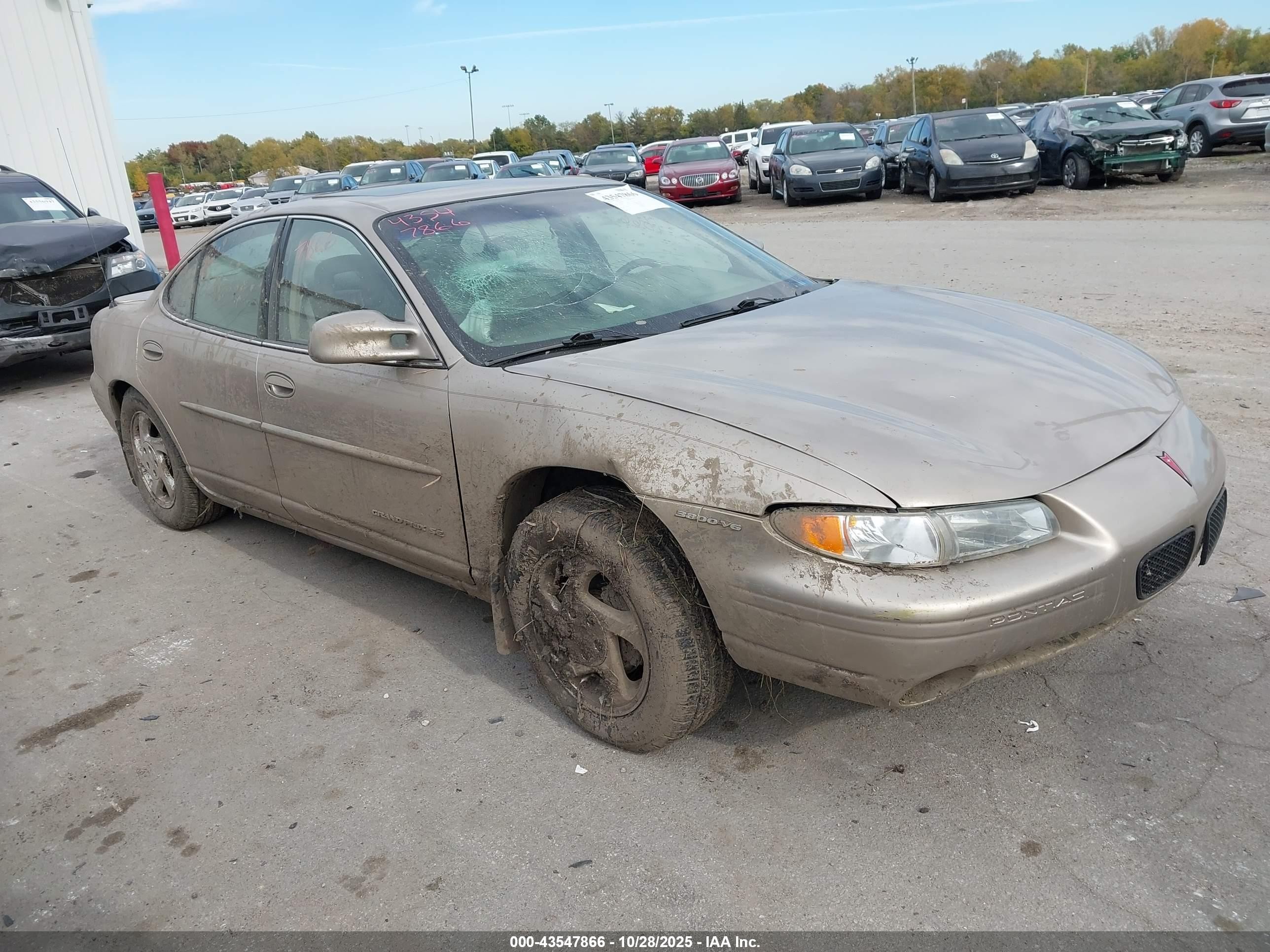 1997 Pontiac Grand Prix Se Beige vin: 1G2WJ52K4VF288990
