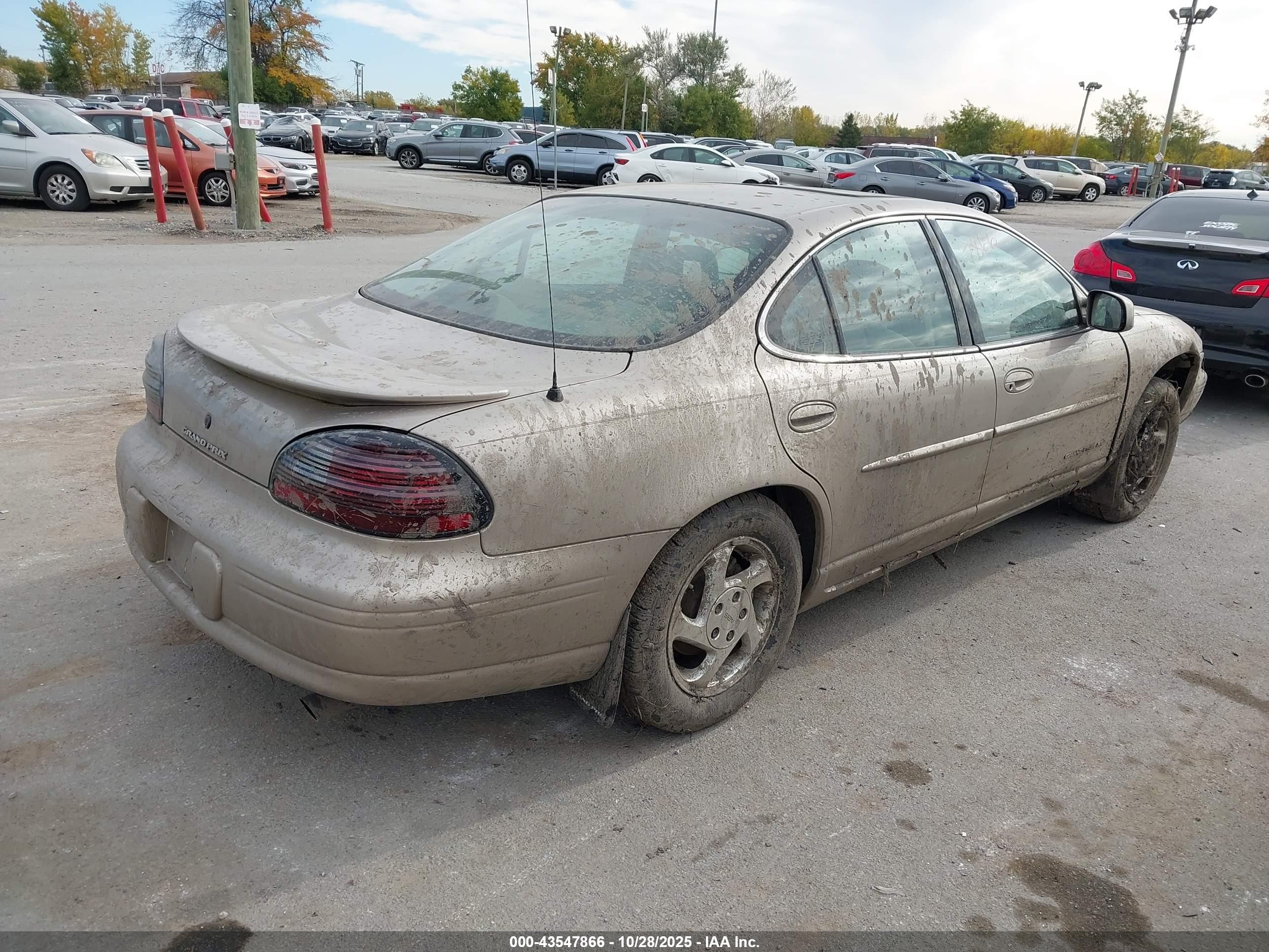 1997 Pontiac Grand Prix Se Beige vin: 1G2WJ52K4VF288990