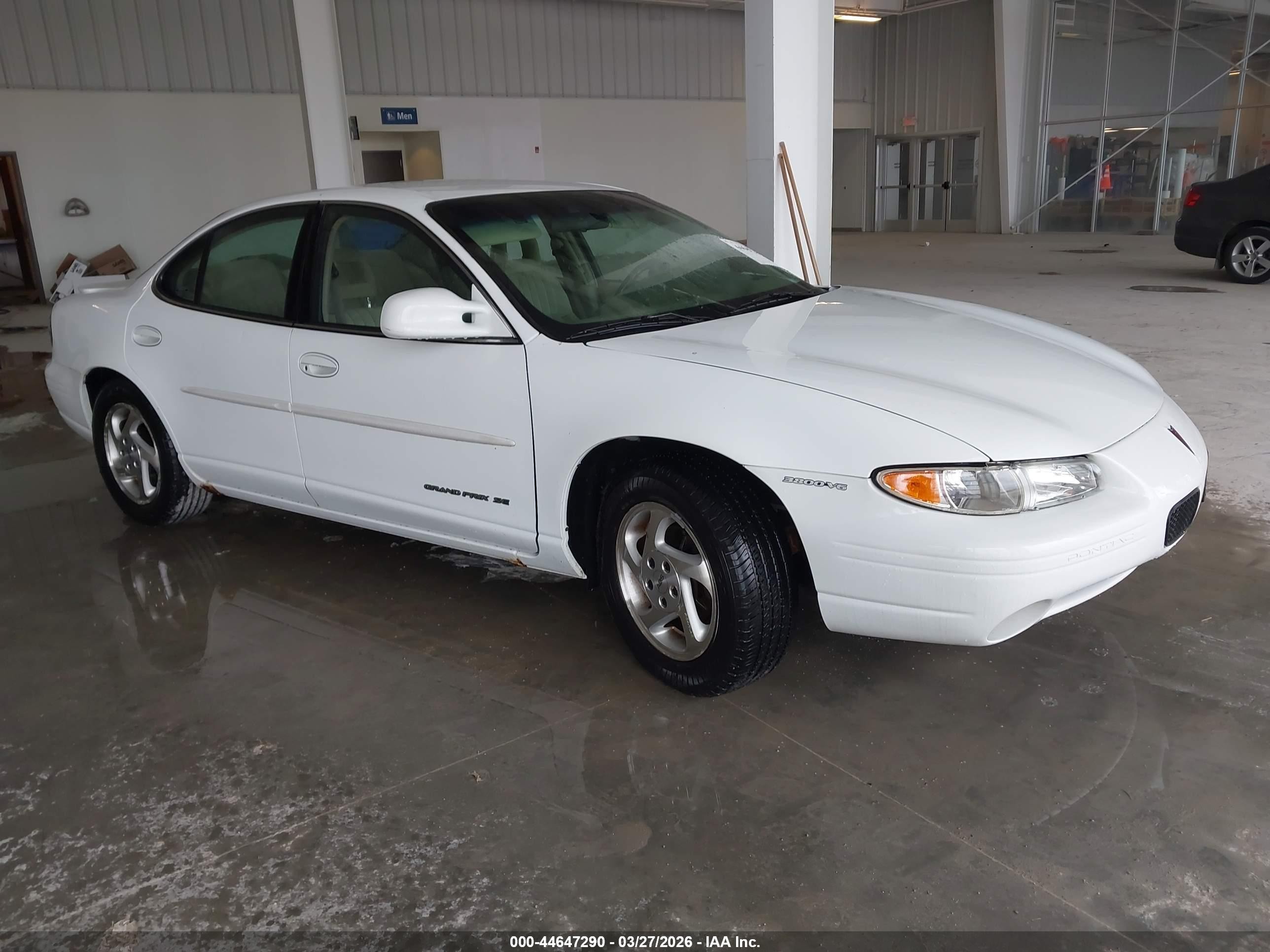 1997 Pontiac Grand Prix Se Белый vin: 1G2WJ52K6VF287551