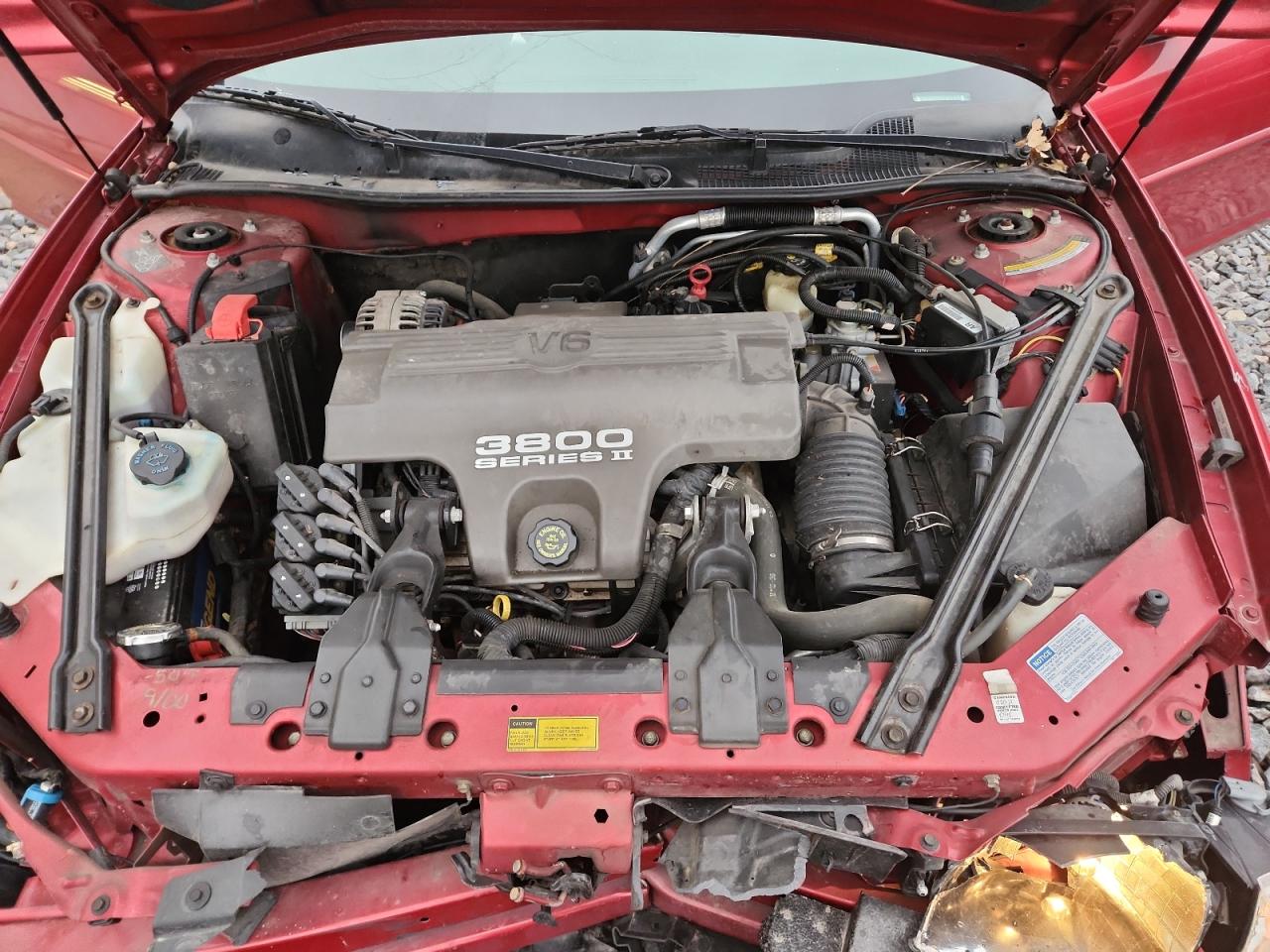 1997 Pontiac Grand Prix Se Red vin: 1G2WJ52K9VF264863