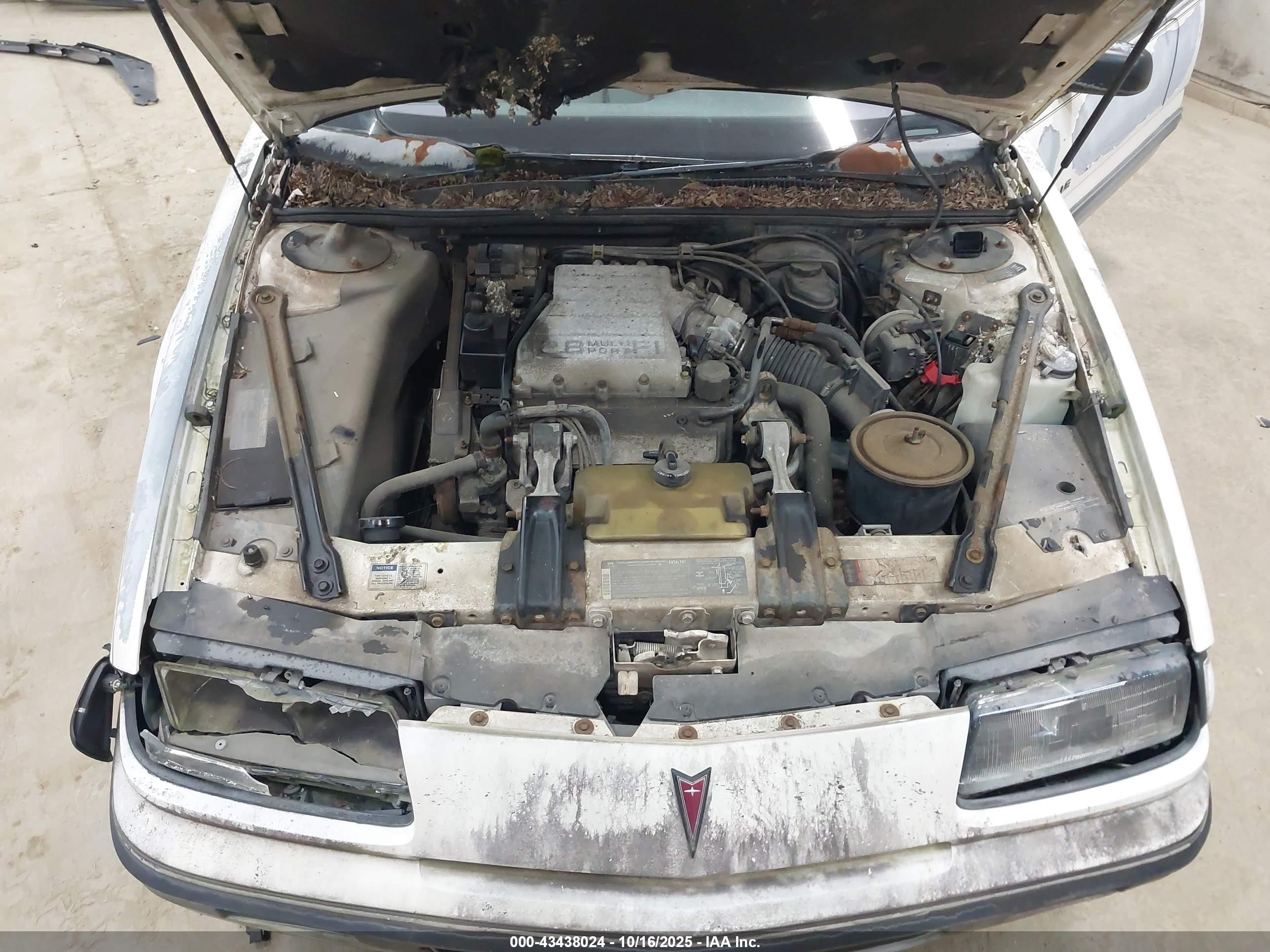 1988 Pontiac Grand Prix Le Белый vin: 1G2WK14W8JF264563