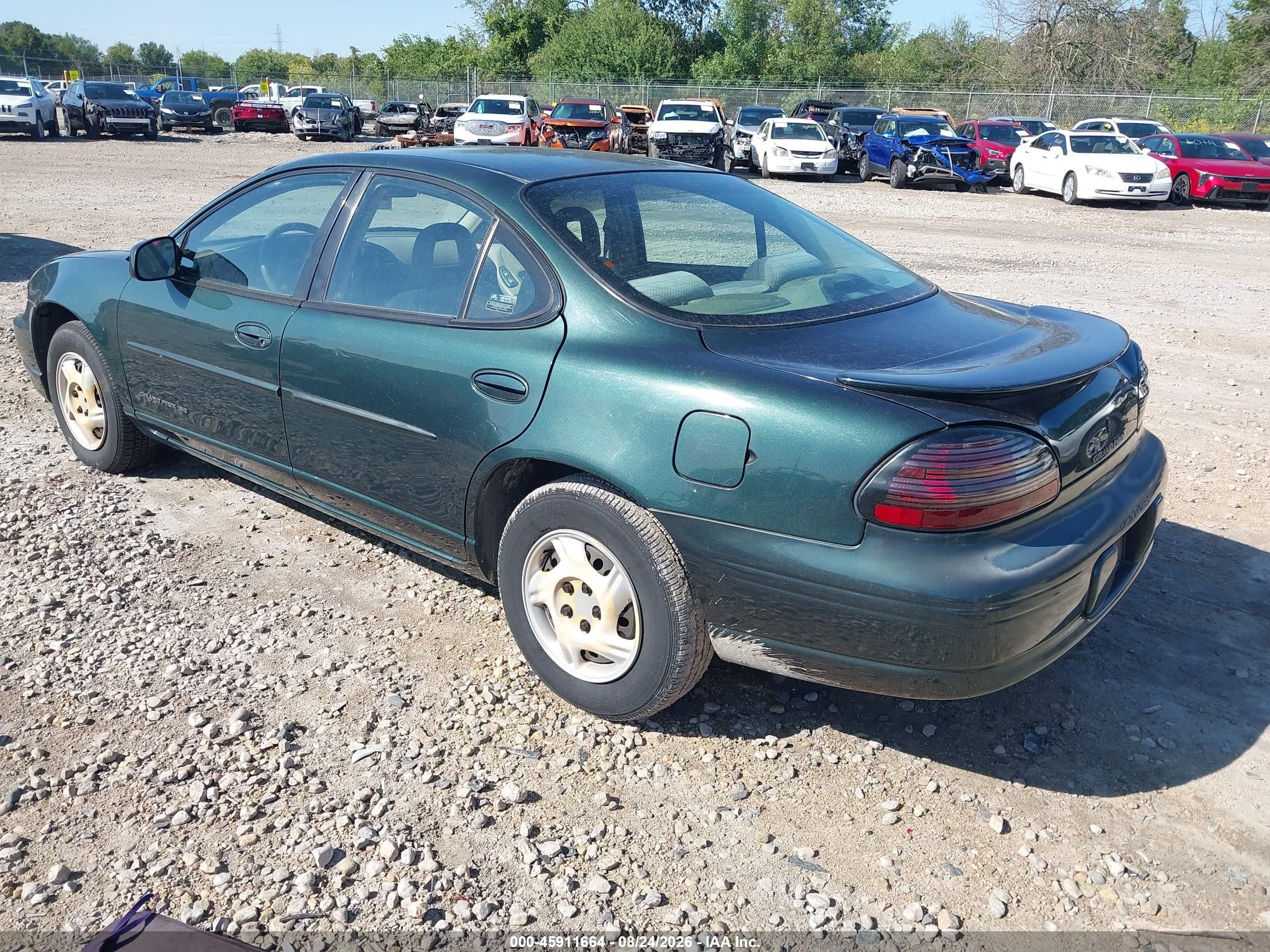 2001 Pontiac Grand Prix Se Green vin: 1G2WK52J01F236416