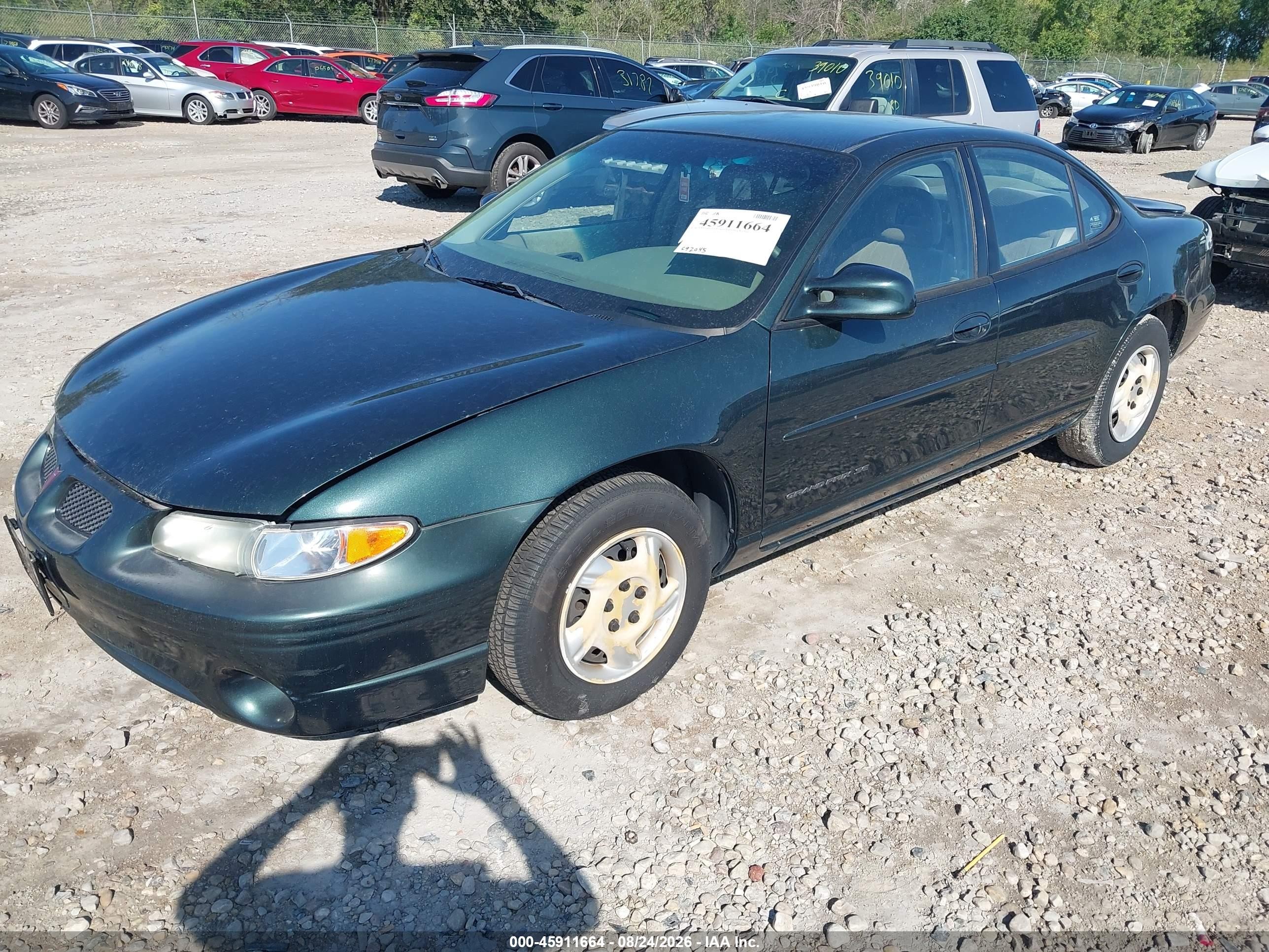 2001 Pontiac Grand Prix Se Green vin: 1G2WK52J01F236416