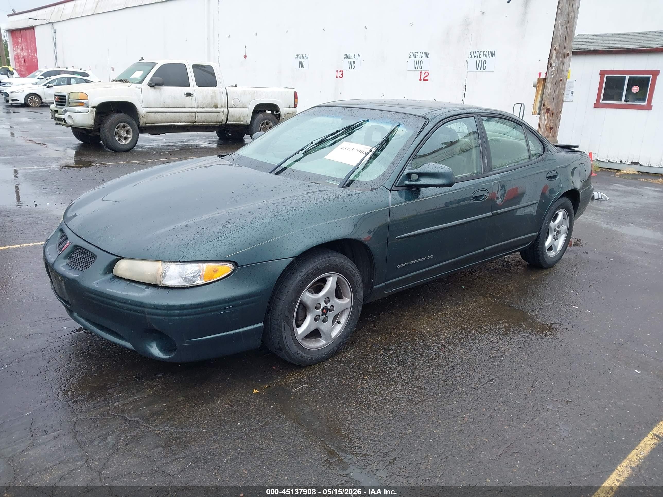 2001 Pontiac Grand Prix Se Green vin: 1G2WK52J41F231106