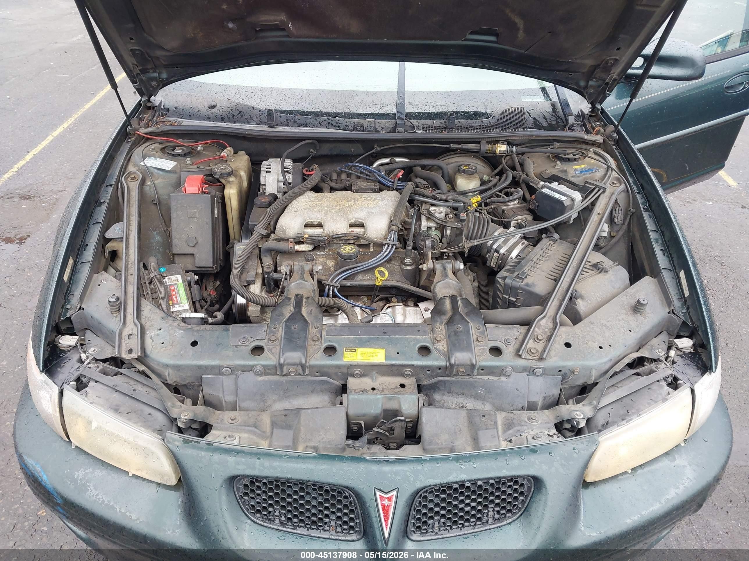 2001 Pontiac Grand Prix Se Green vin: 1G2WK52J41F231106