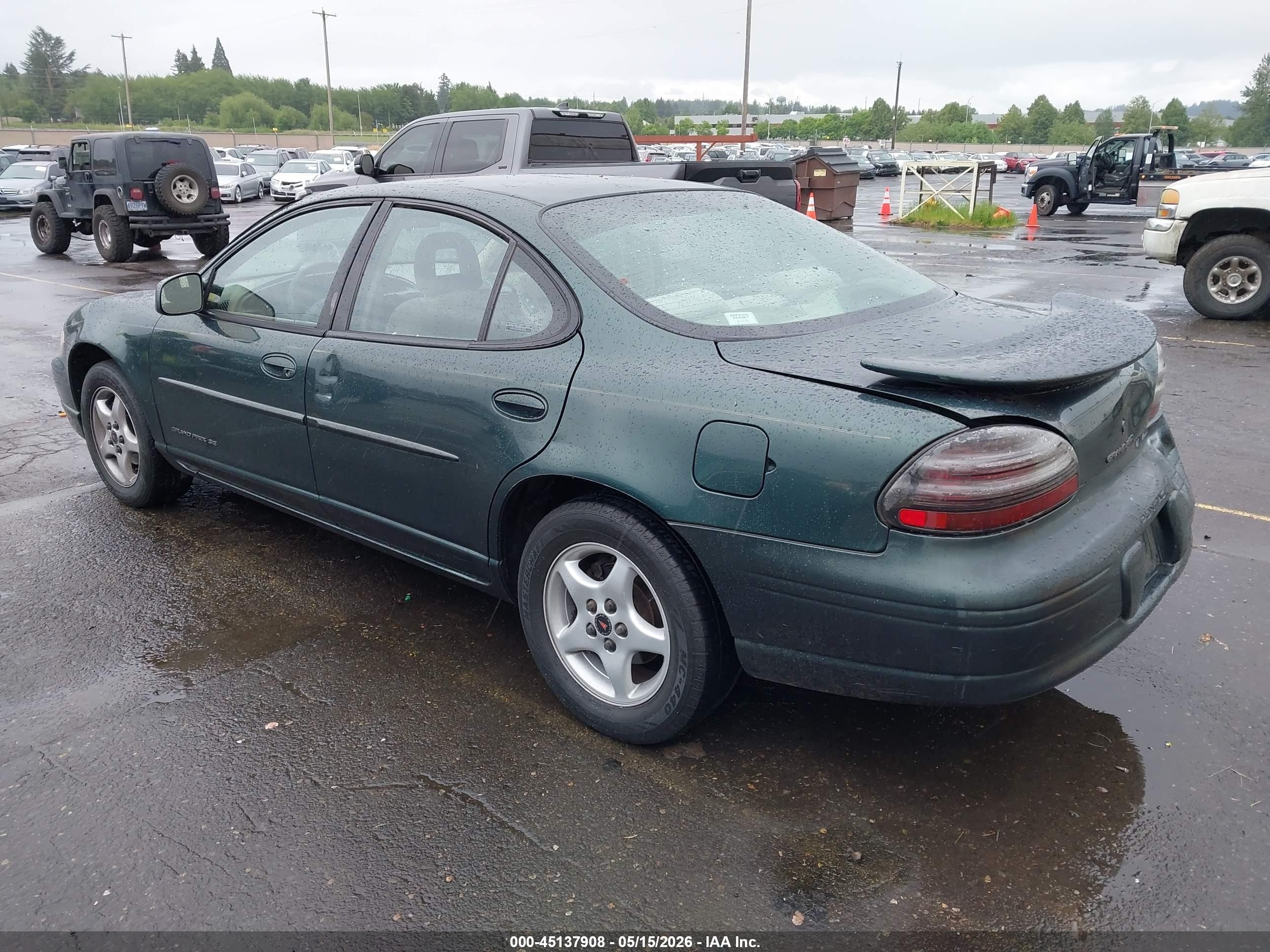 2001 Pontiac Grand Prix Se Green vin: 1G2WK52J41F231106
