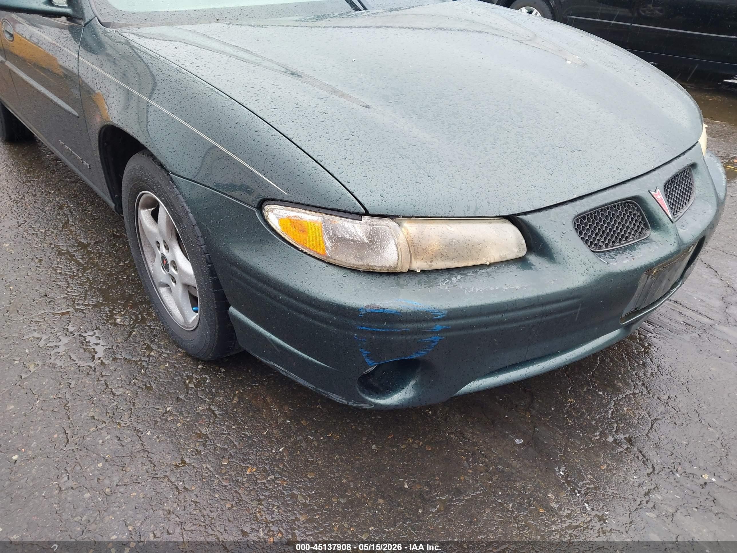2001 Pontiac Grand Prix Se Green vin: 1G2WK52J41F231106