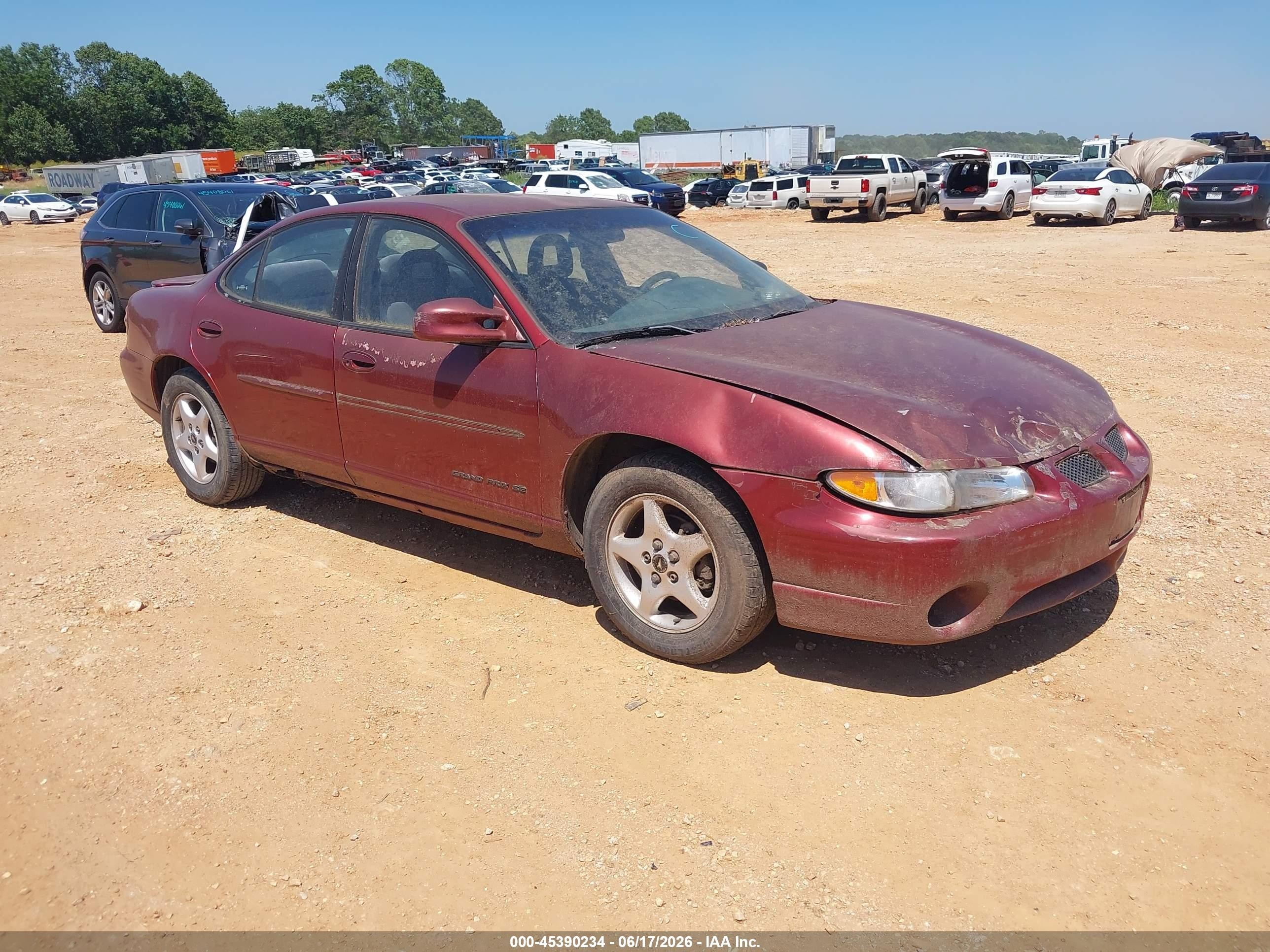 2002 Pontiac Grand Prix Se Maroon vin: 1G2WK52J52F215174