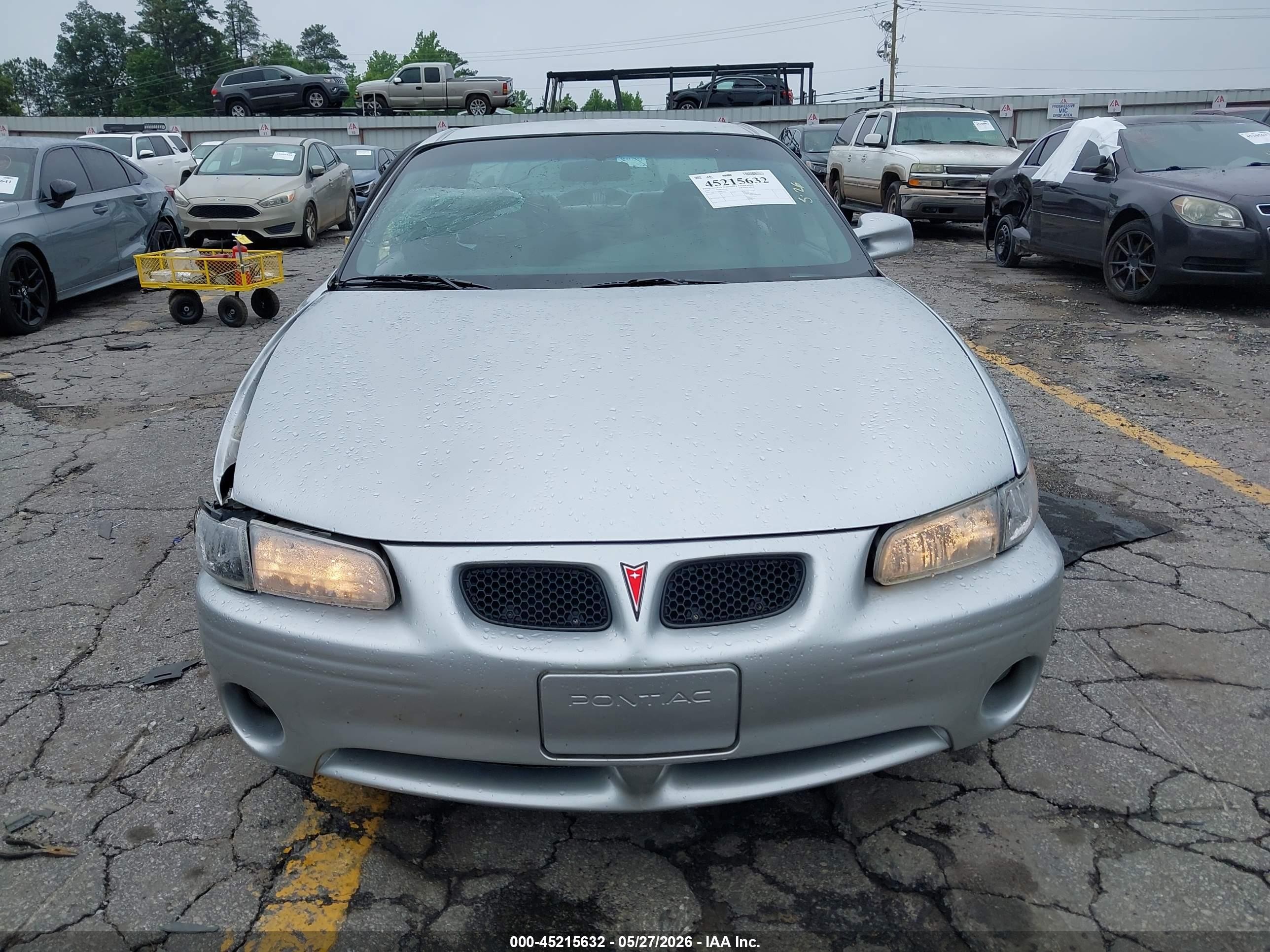 2002 Pontiac Grand Prix Se Silver vin: 1G2WK52J62F161027