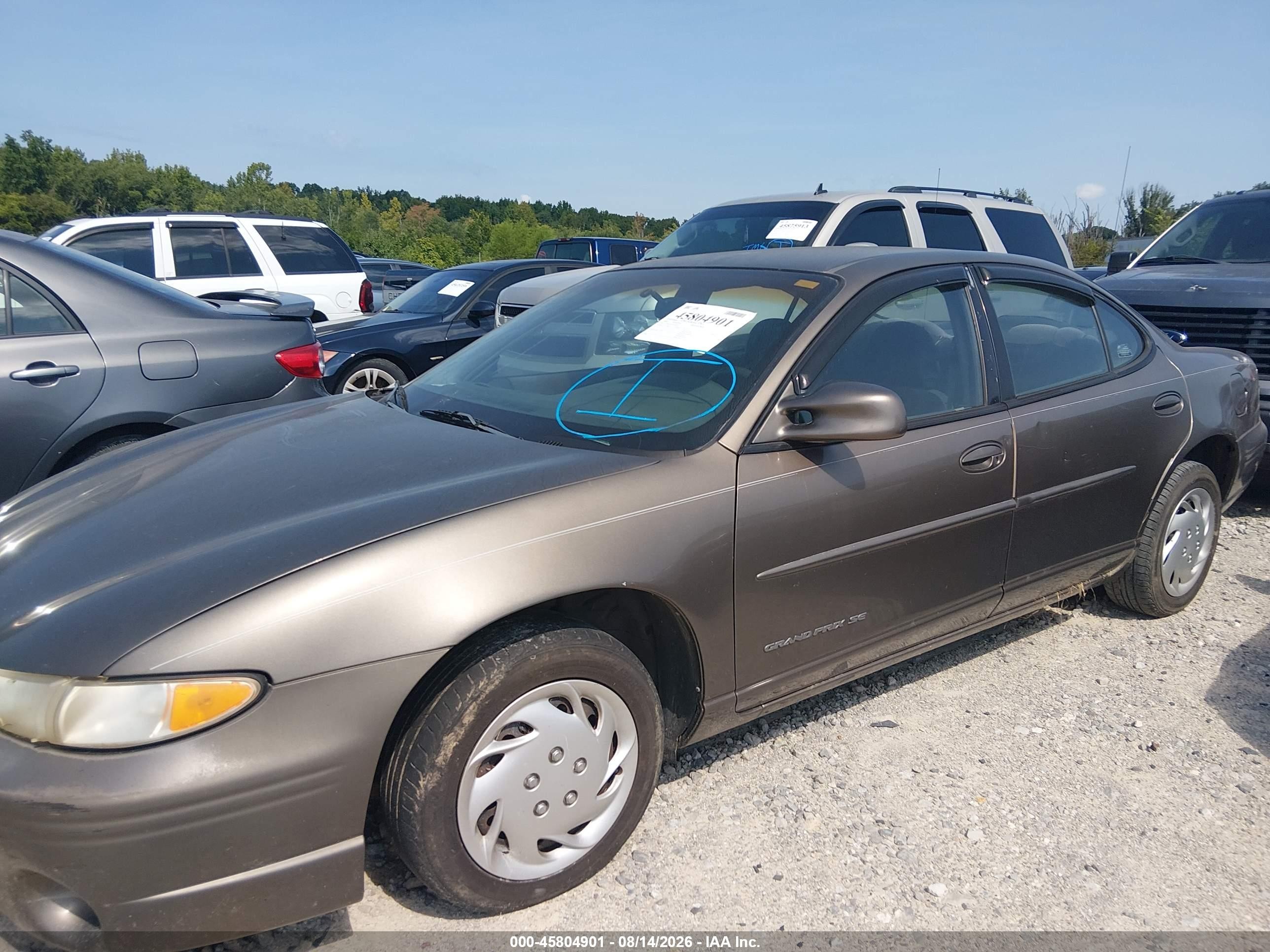 2000 Pontiac Grand Prix Se Tan vin: 1G2WK52J9YF328697