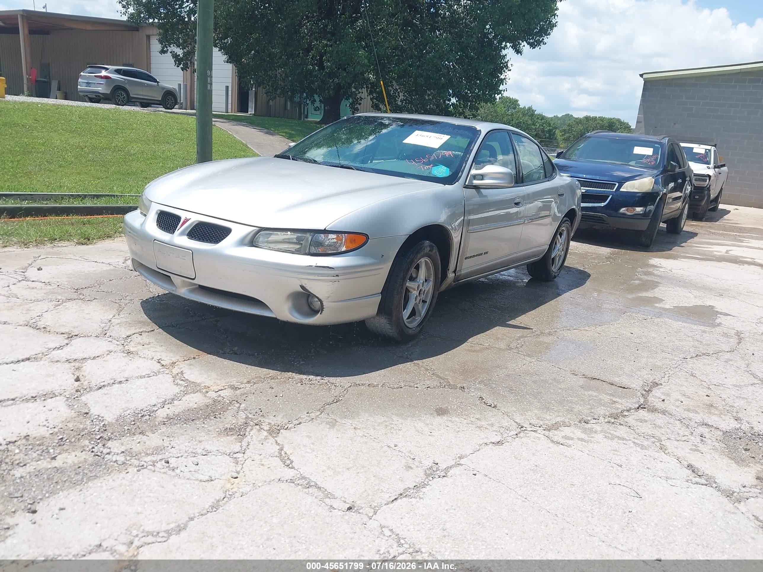 2003 Pontiac Grand Prix Se Silver vin: 1G2WK52JX3F159170