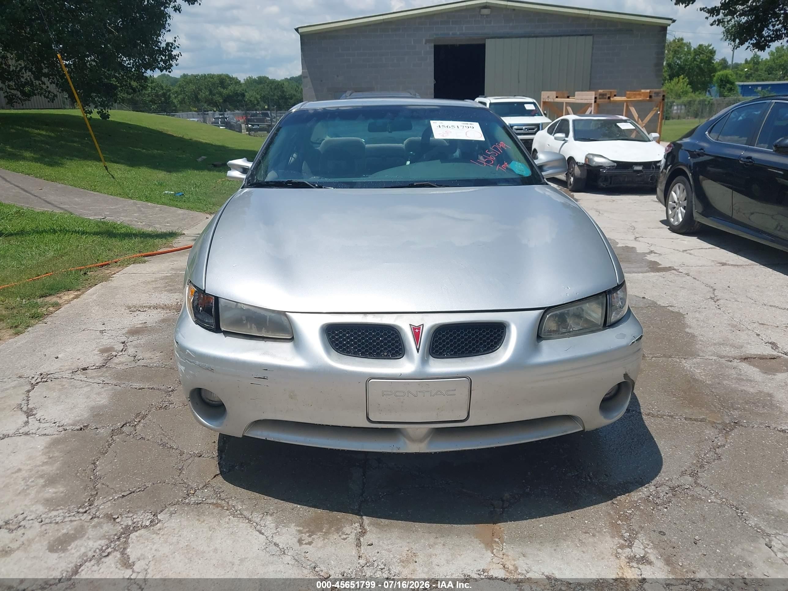 2003 Pontiac Grand Prix Se Silver vin: 1G2WK52JX3F159170