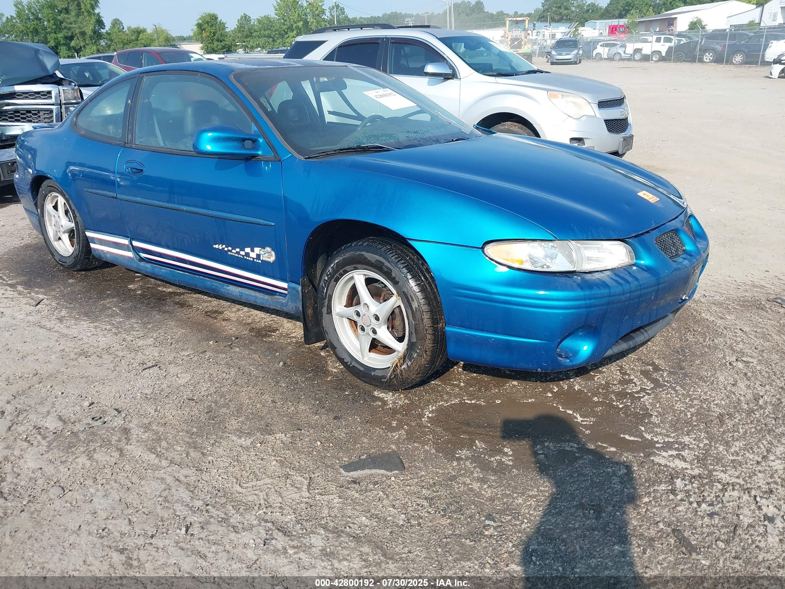 1998 Pontiac Grand Prix Gt Blue vin: 1G2WP1212WF305706