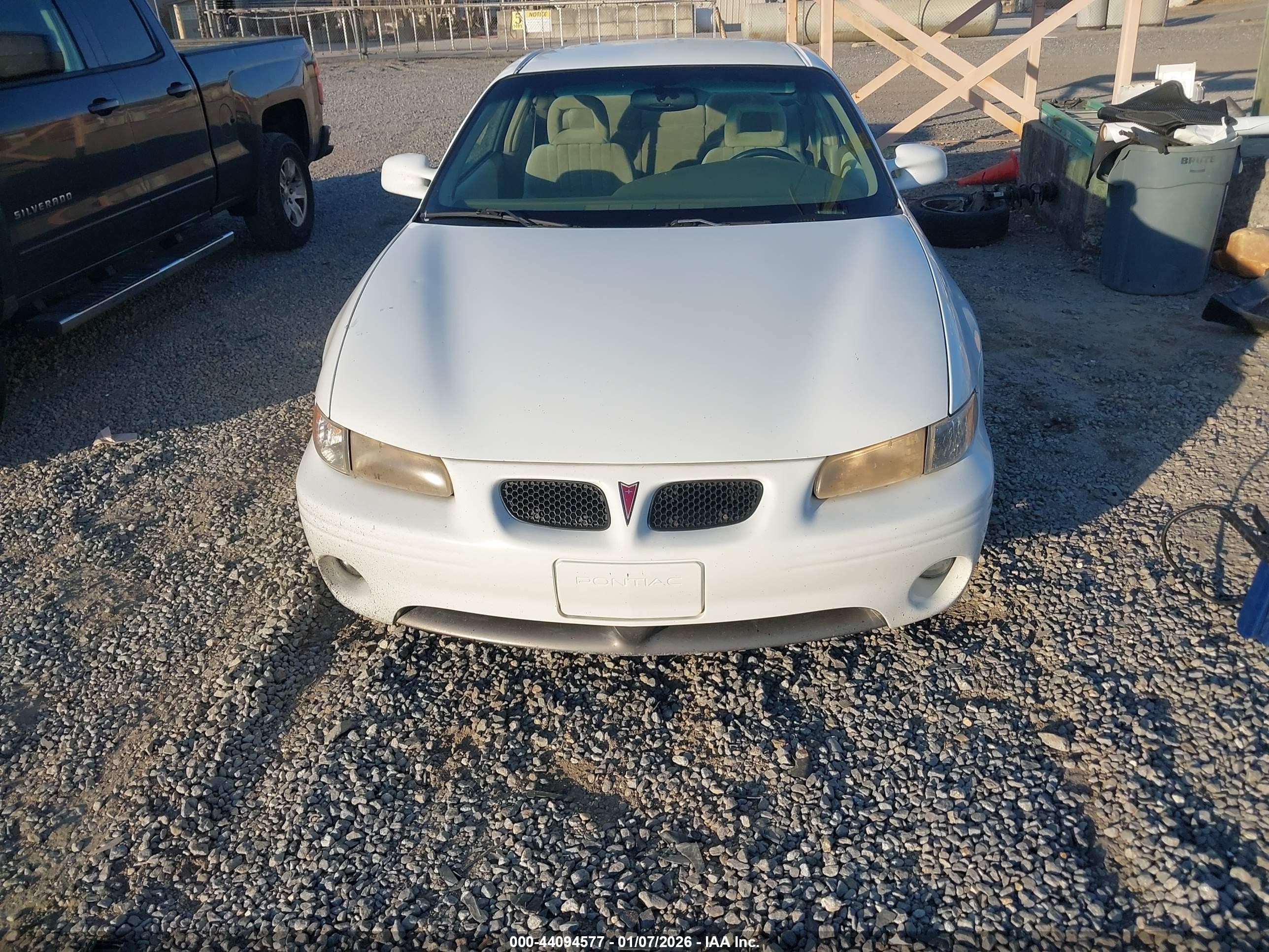 1997 Pontiac Grand Prix Gt White vin: 1G2WP1217VF285659