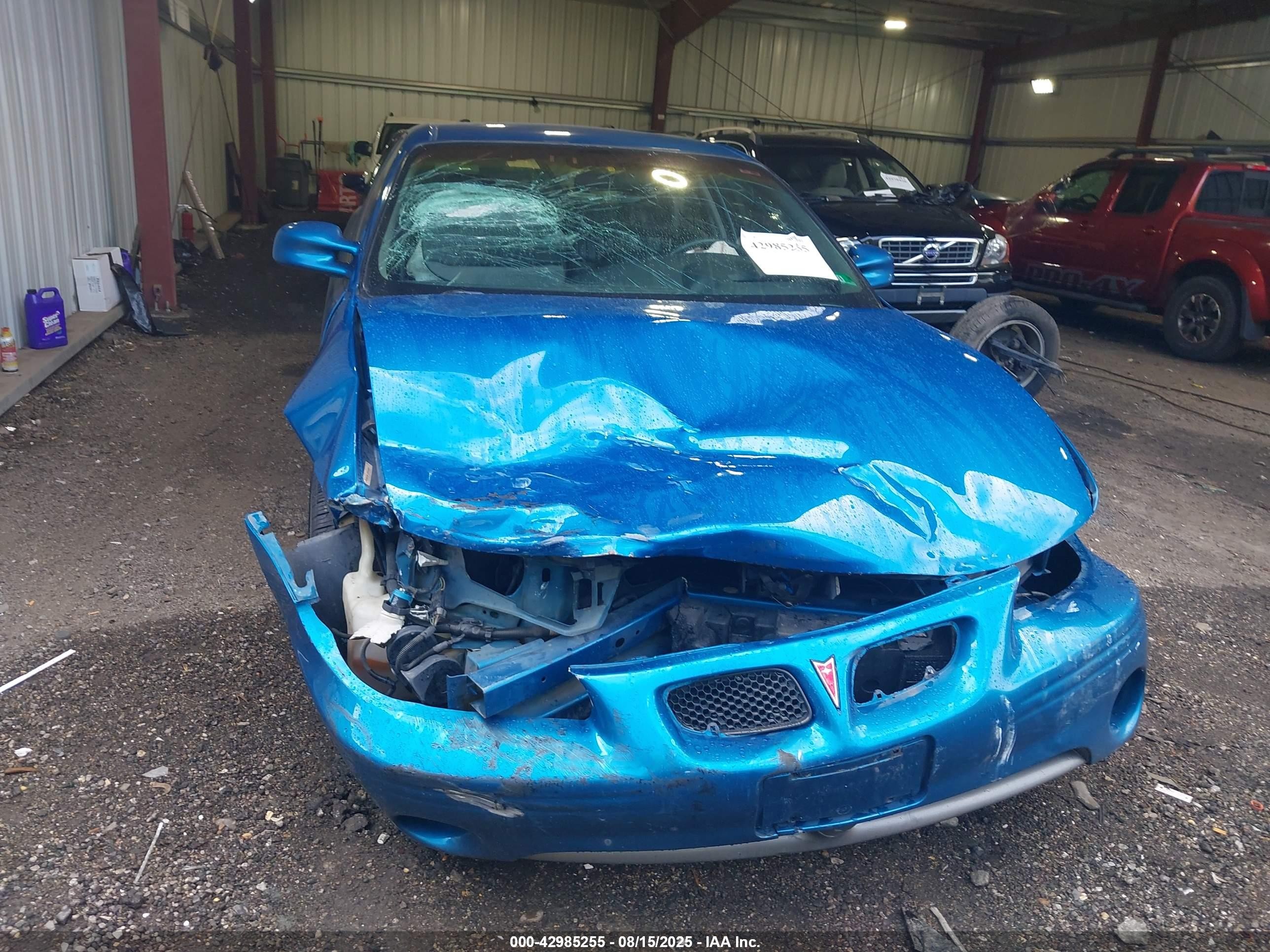 1998 Pontiac Grand Prix Gt Blue vin: 1G2WP1218WF309100