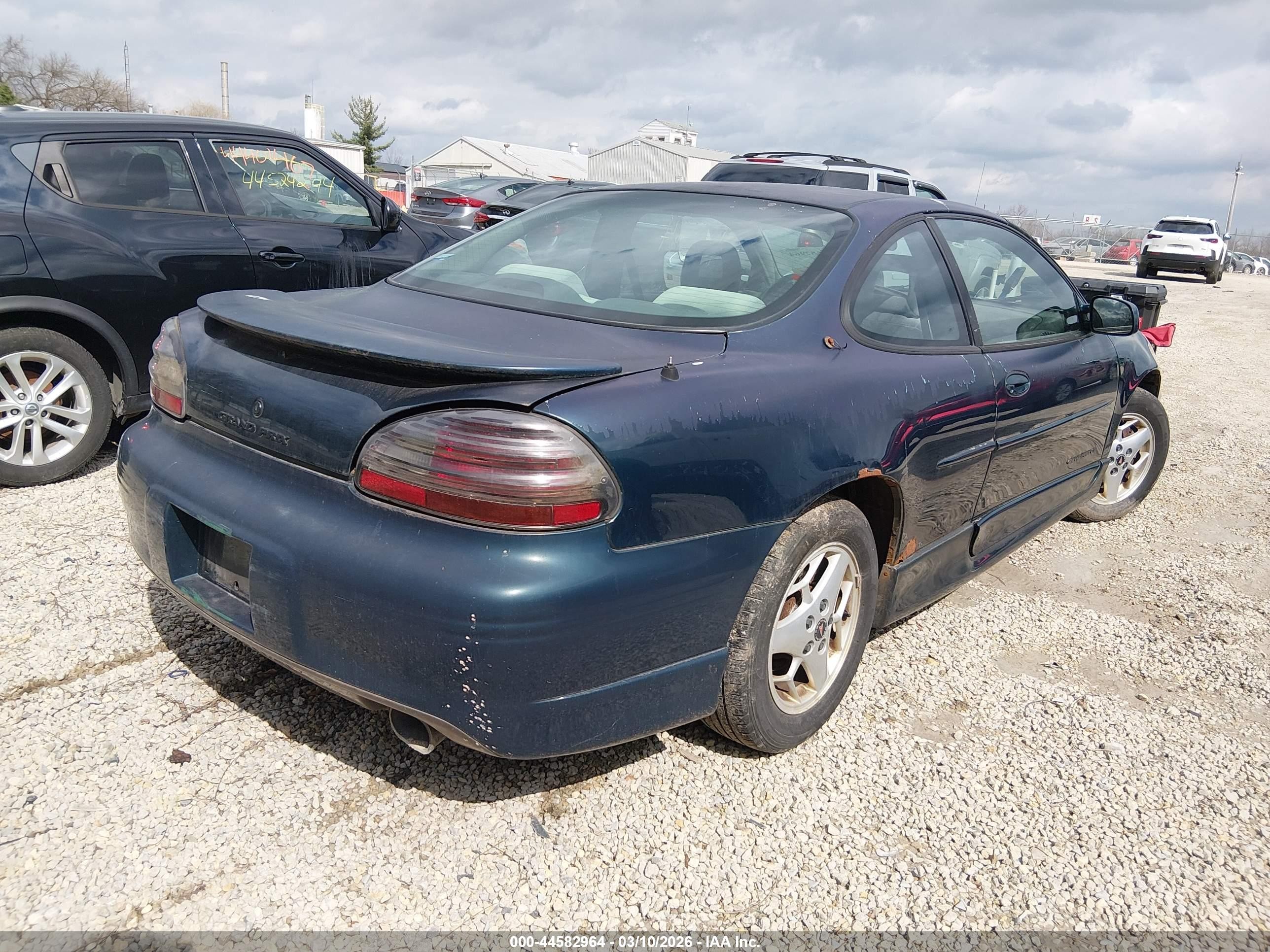 1997 Pontiac Grand Prix Gt Blue vin: 1G2WP12K0VF278139