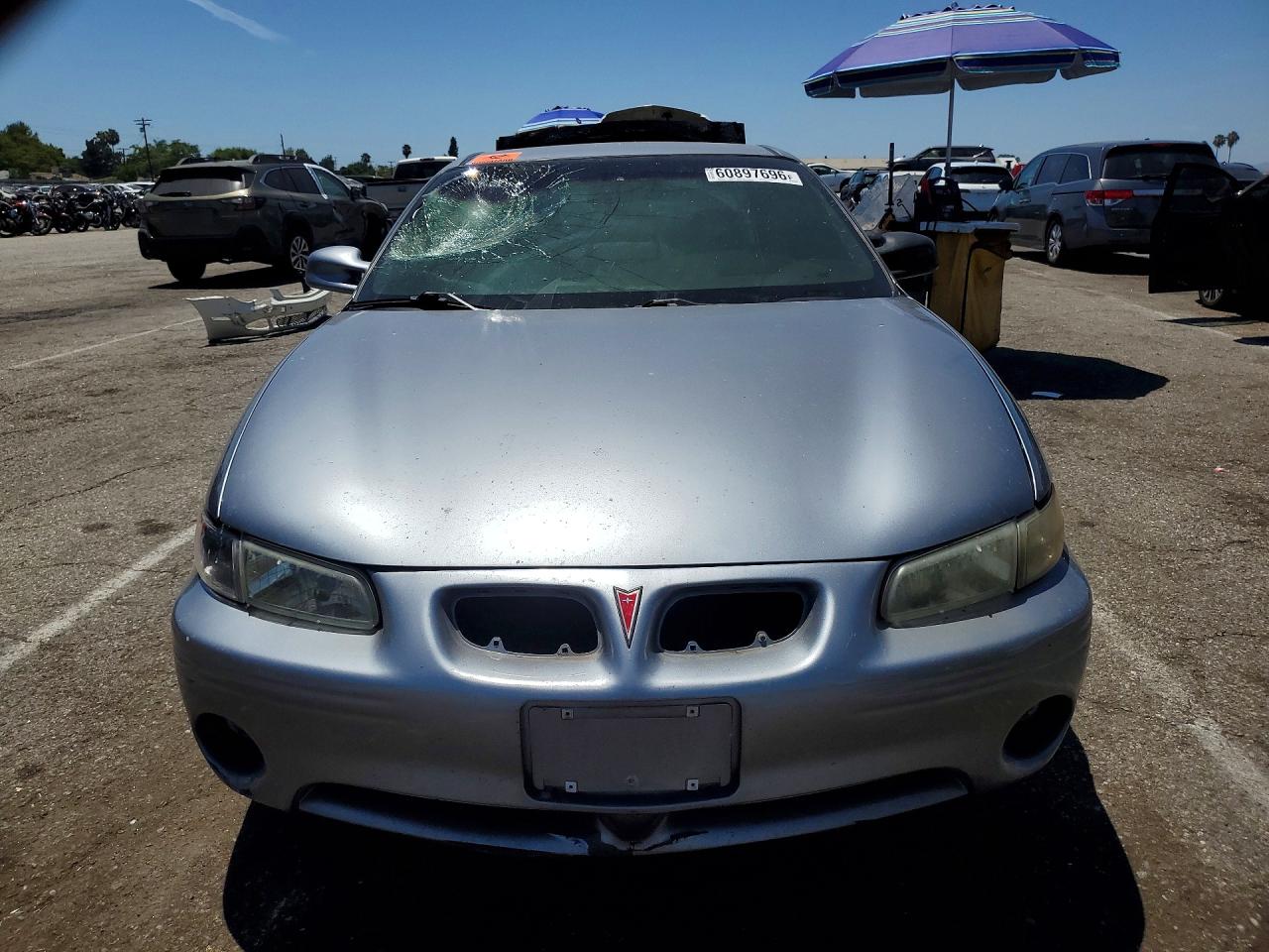 1997 Pontiac Grand Prix Gt Gray vin: 1G2WP12K0VF311253
