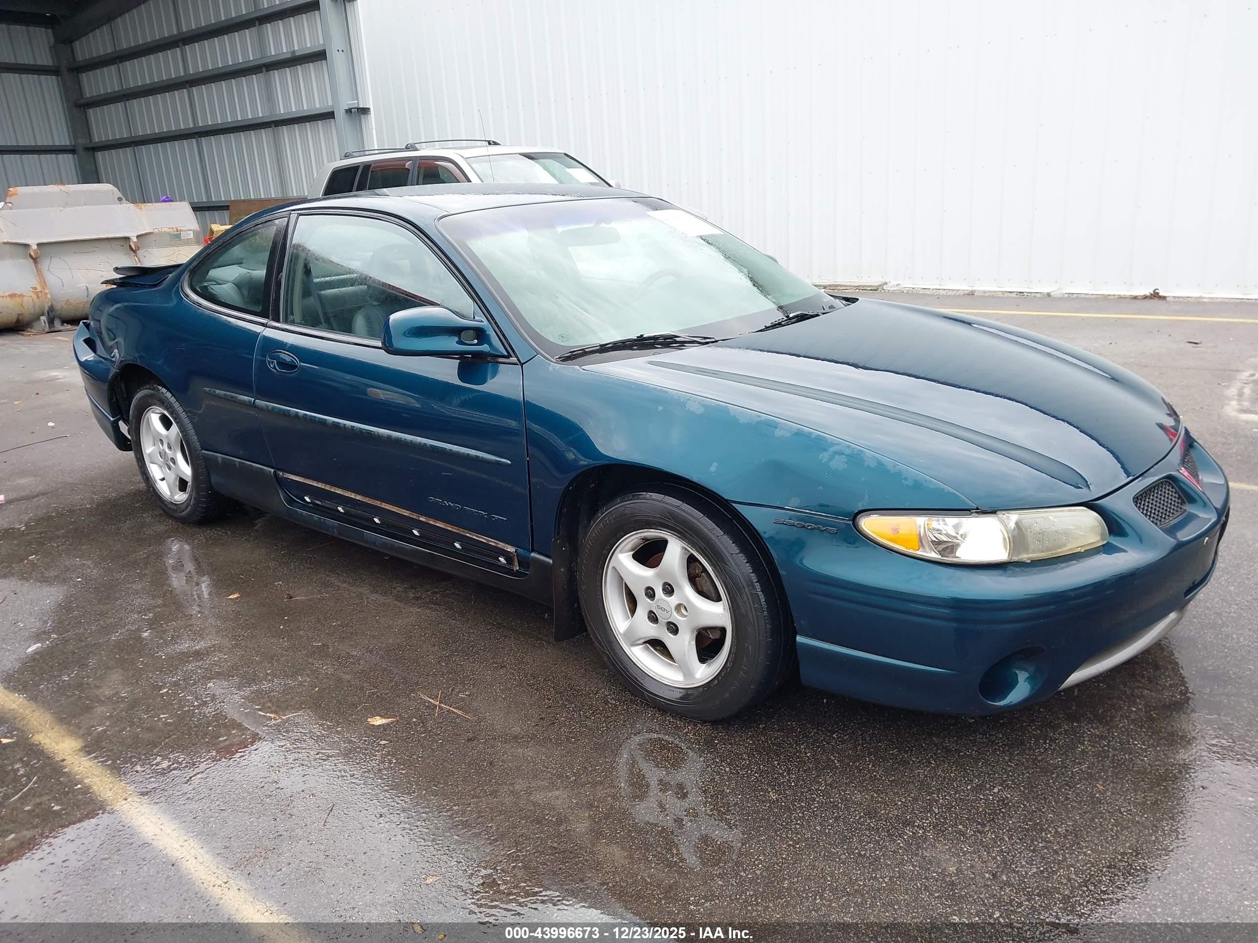 1997 Pontiac Grand Prix Gt Зеленый vin: 1G2WP12K2VF202308