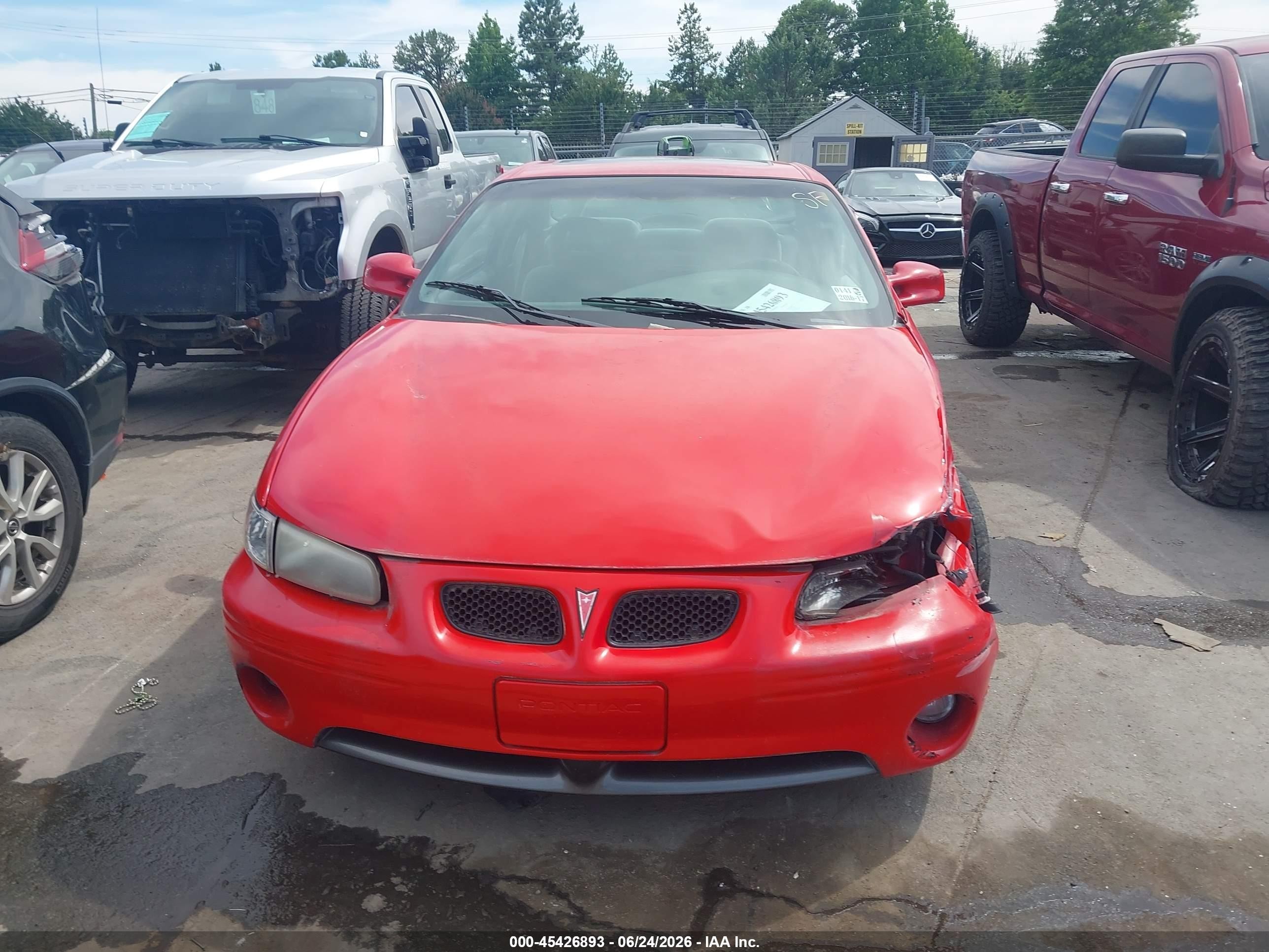 1998 Pontiac Grand Prix Gt Red vin: 1G2WP12K5WF208718
