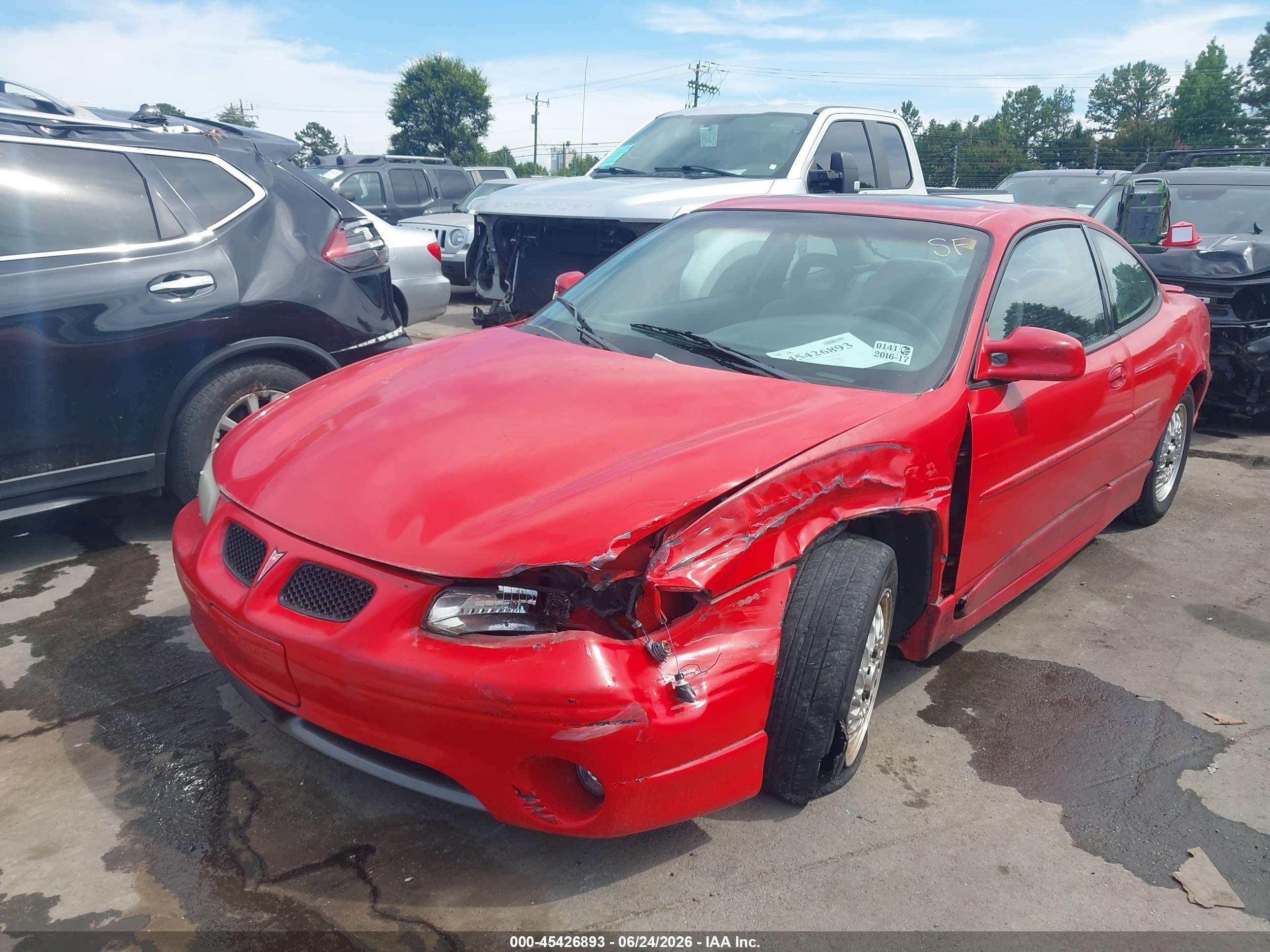 1998 Pontiac Grand Prix Gt Red vin: 1G2WP12K5WF208718