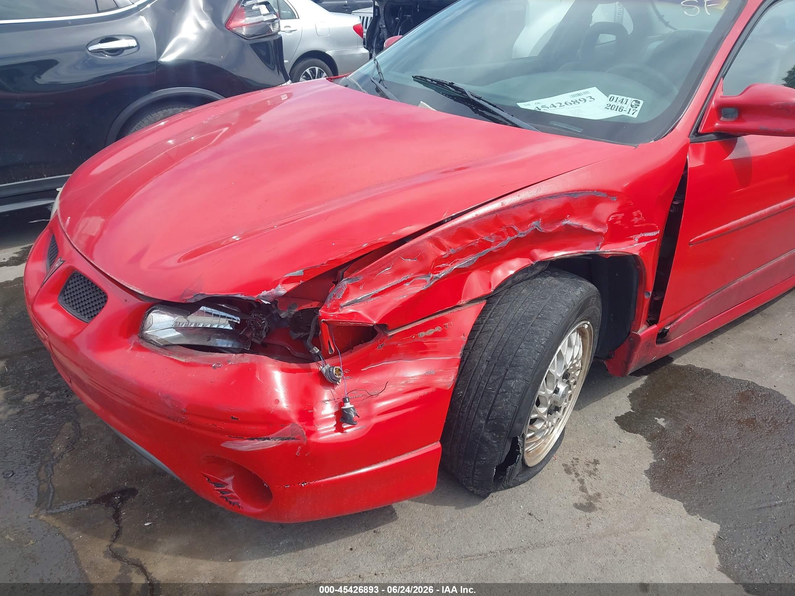 1998 Pontiac Grand Prix Gt Red vin: 1G2WP12K5WF208718