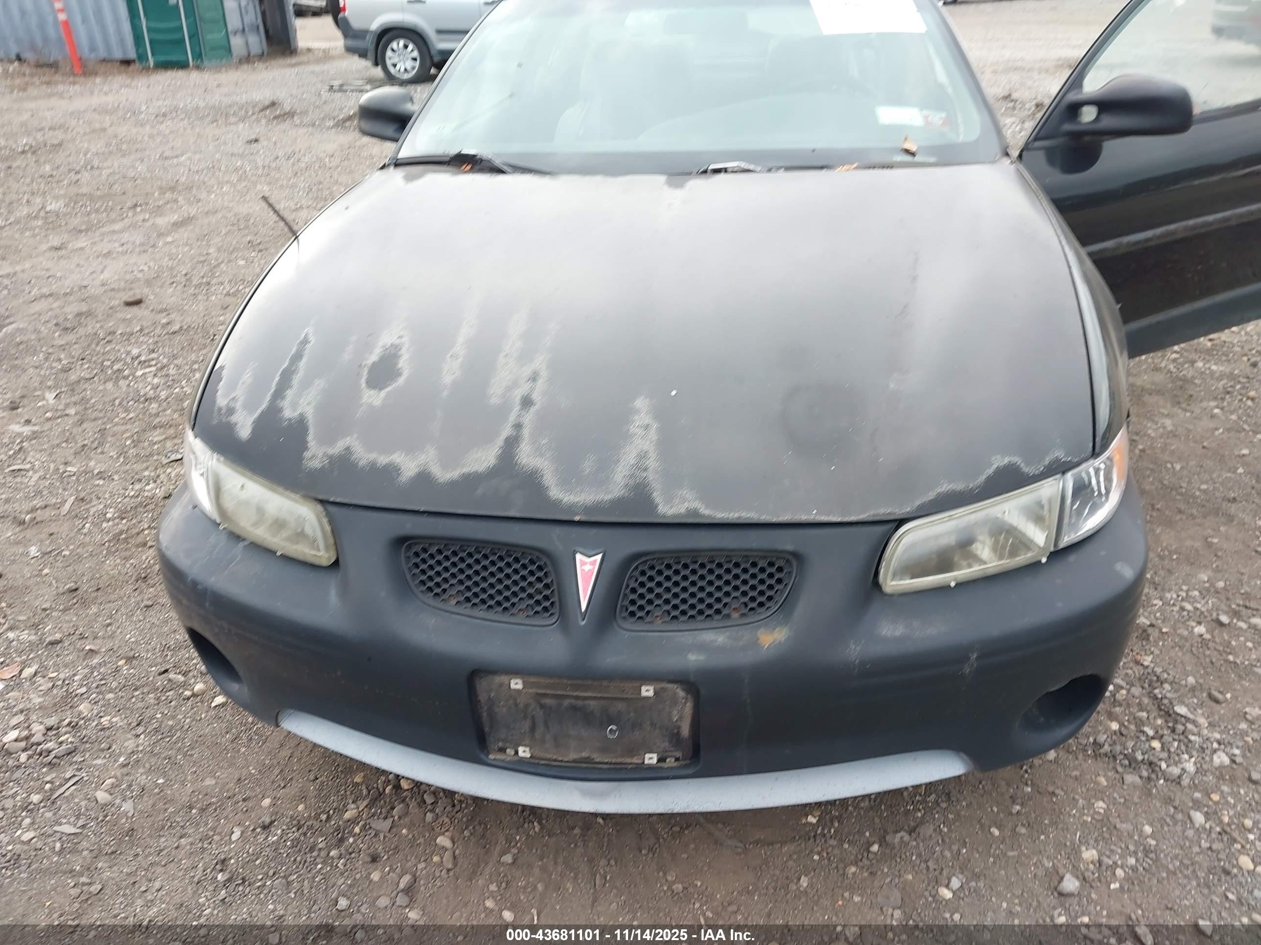 1997 Pontiac Grand Prix Gt Black vin: 1G2WP12K7VF263007