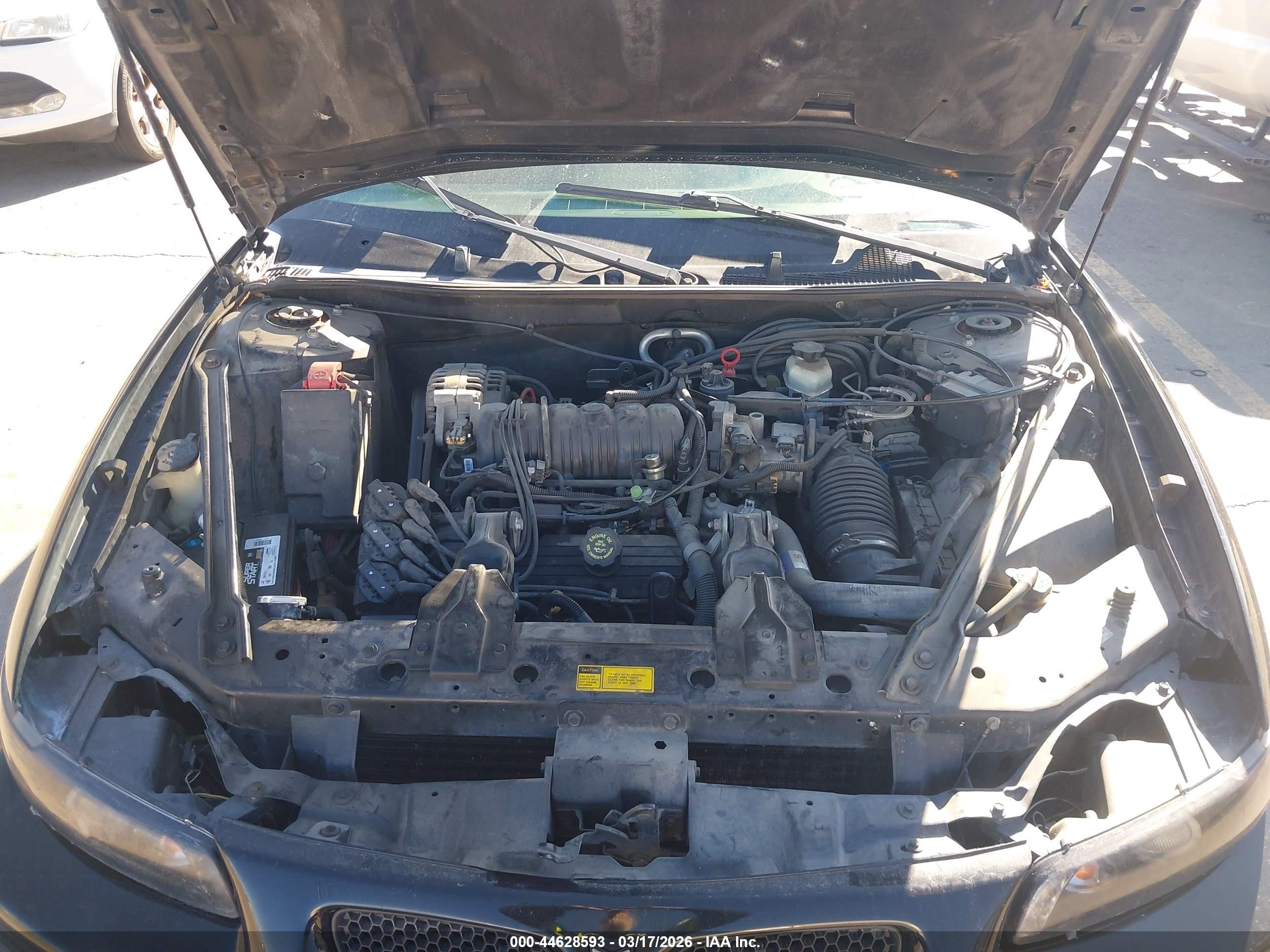1998 Pontiac Grand Prix Gt Черный vin: 1G2WP12K7WF314376
