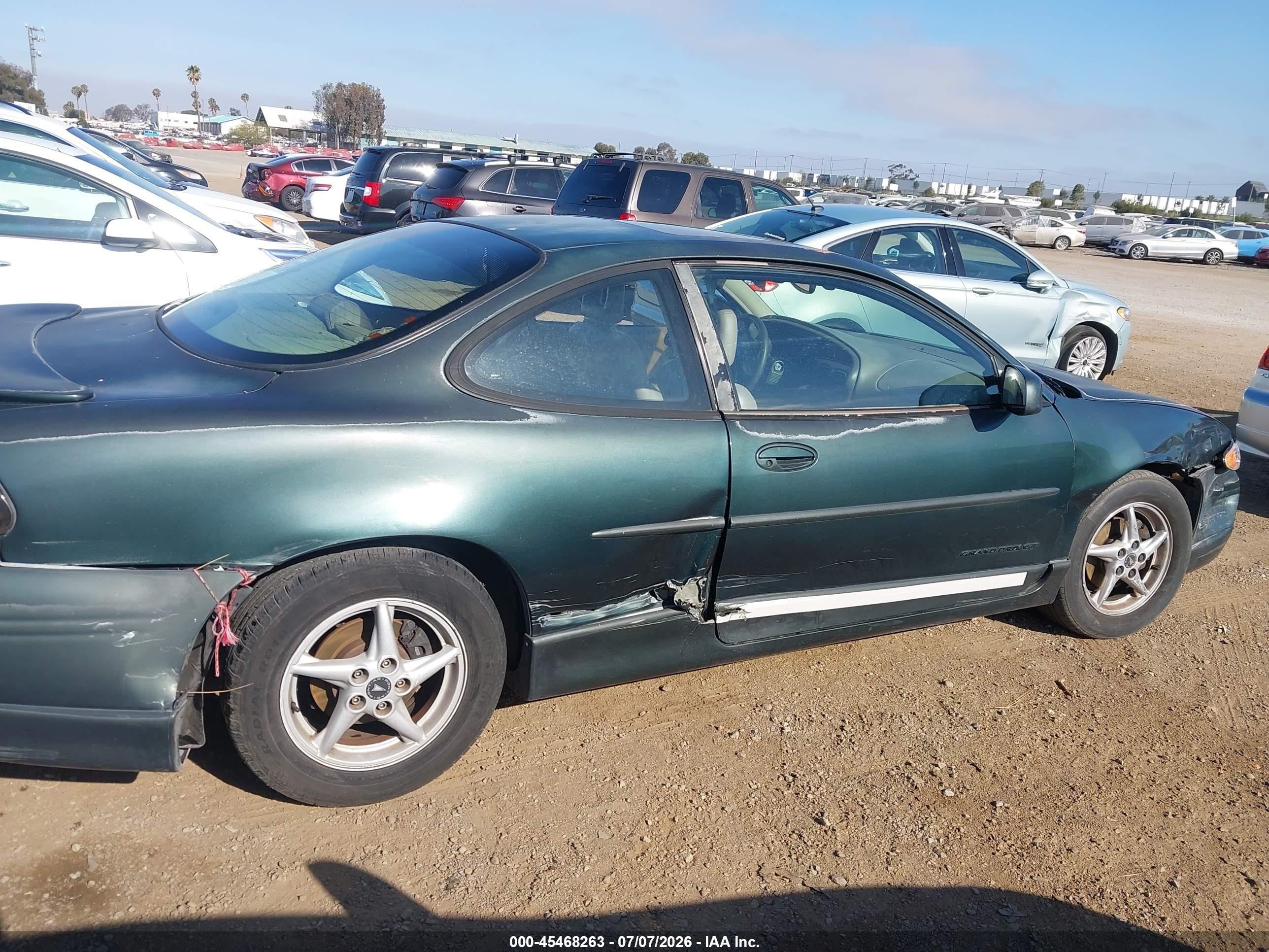 2000 Pontiac Grand Prix Gt Green vin: 1G2WP12K7YF345033