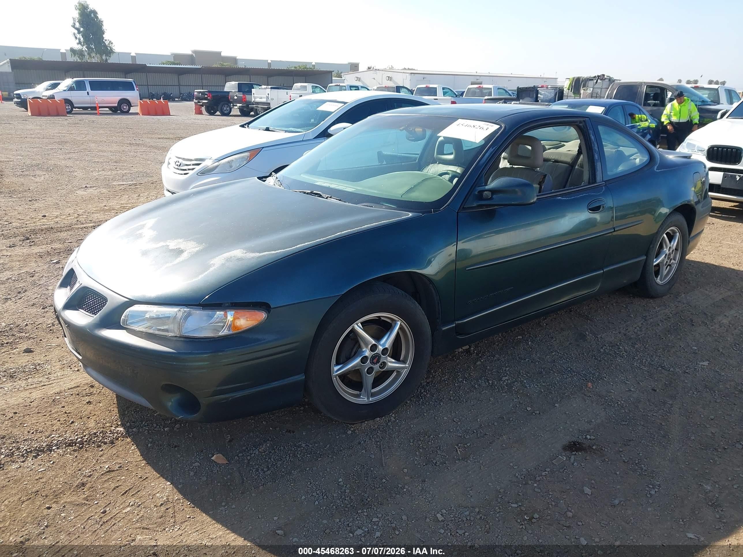2000 Pontiac Grand Prix Gt Green vin: 1G2WP12K7YF345033