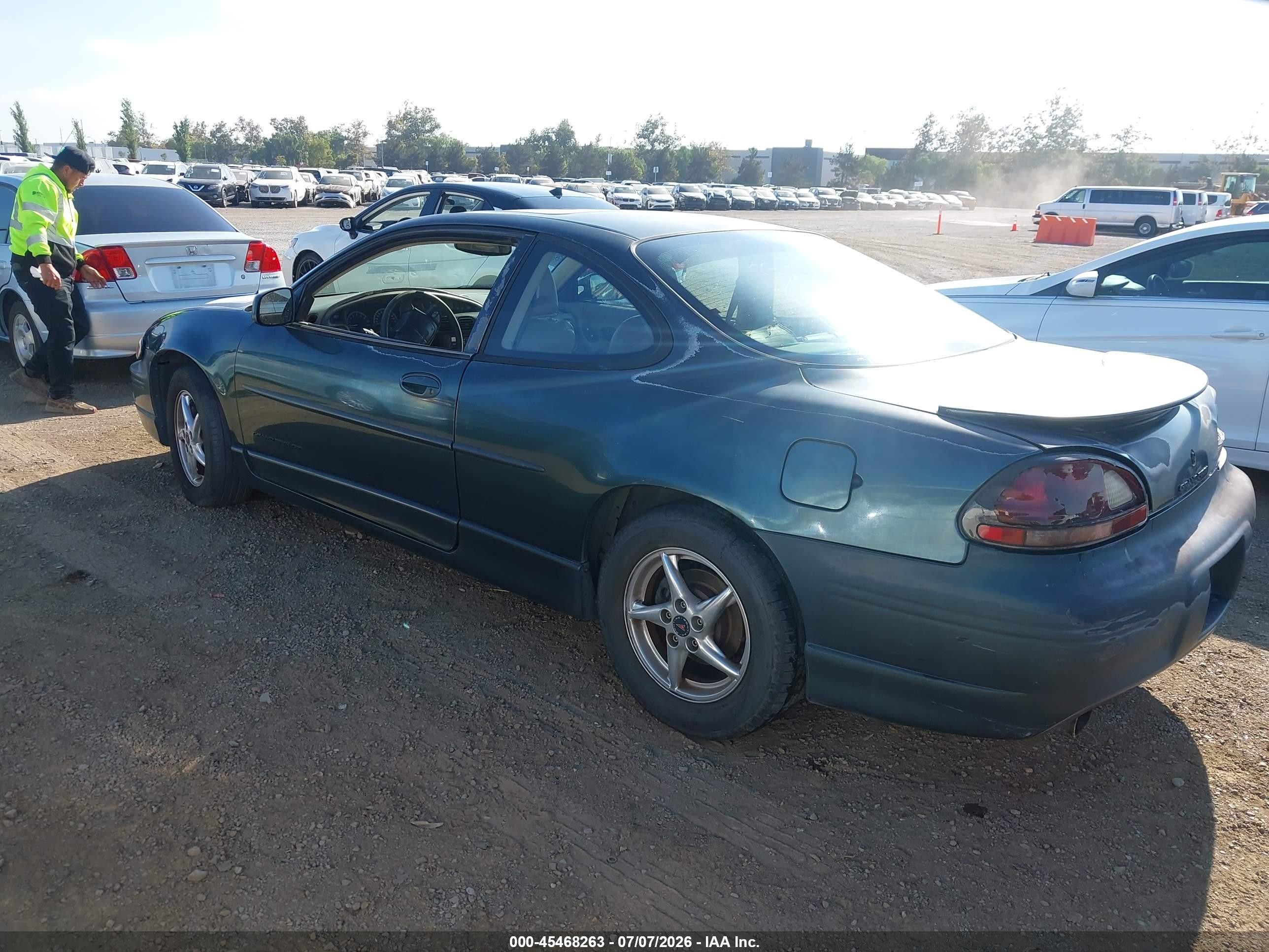2000 Pontiac Grand Prix Gt Green vin: 1G2WP12K7YF345033